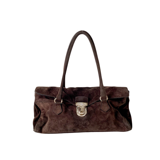 Archive Suede Brown Shoulder Bag