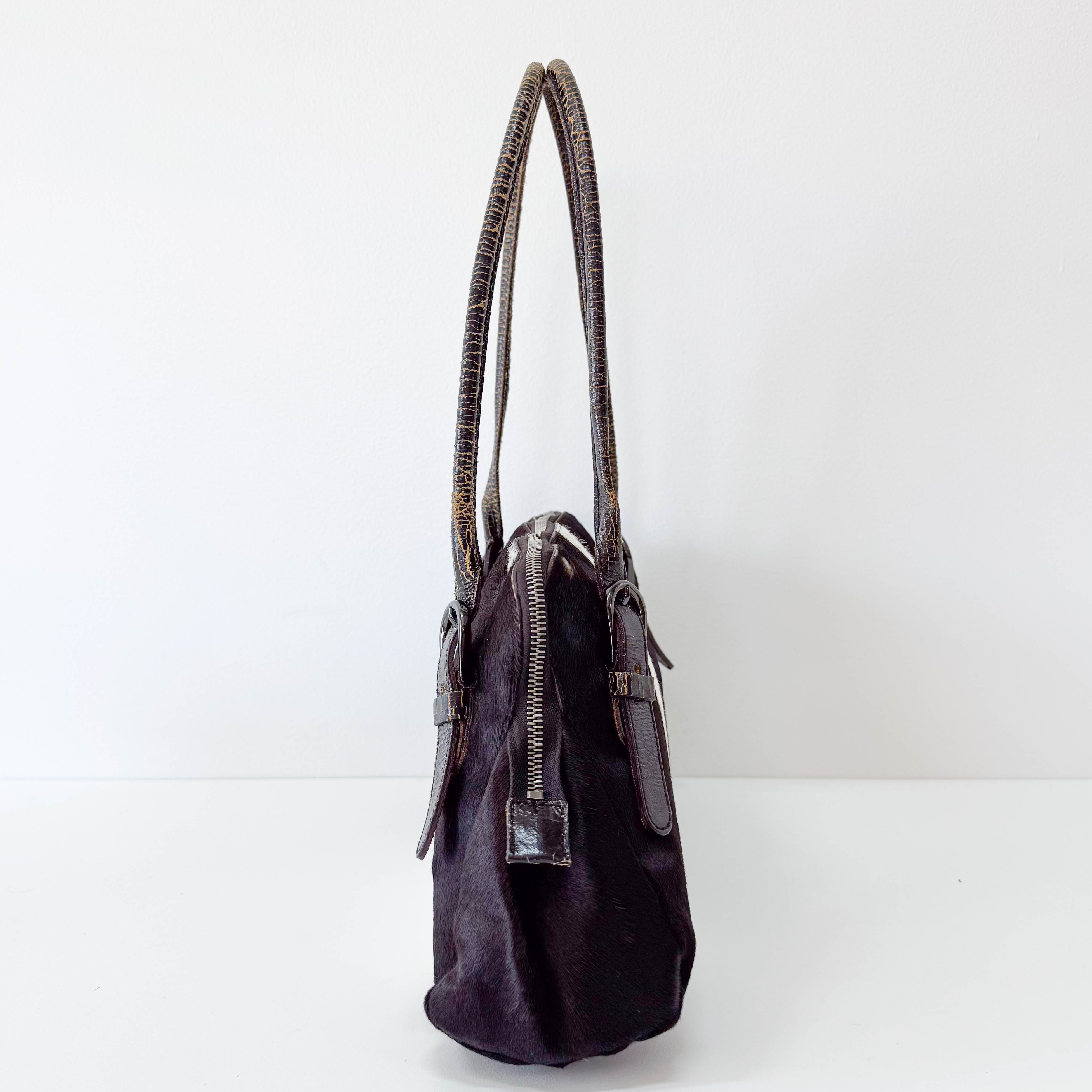 Cow Print Pony Hair Bag