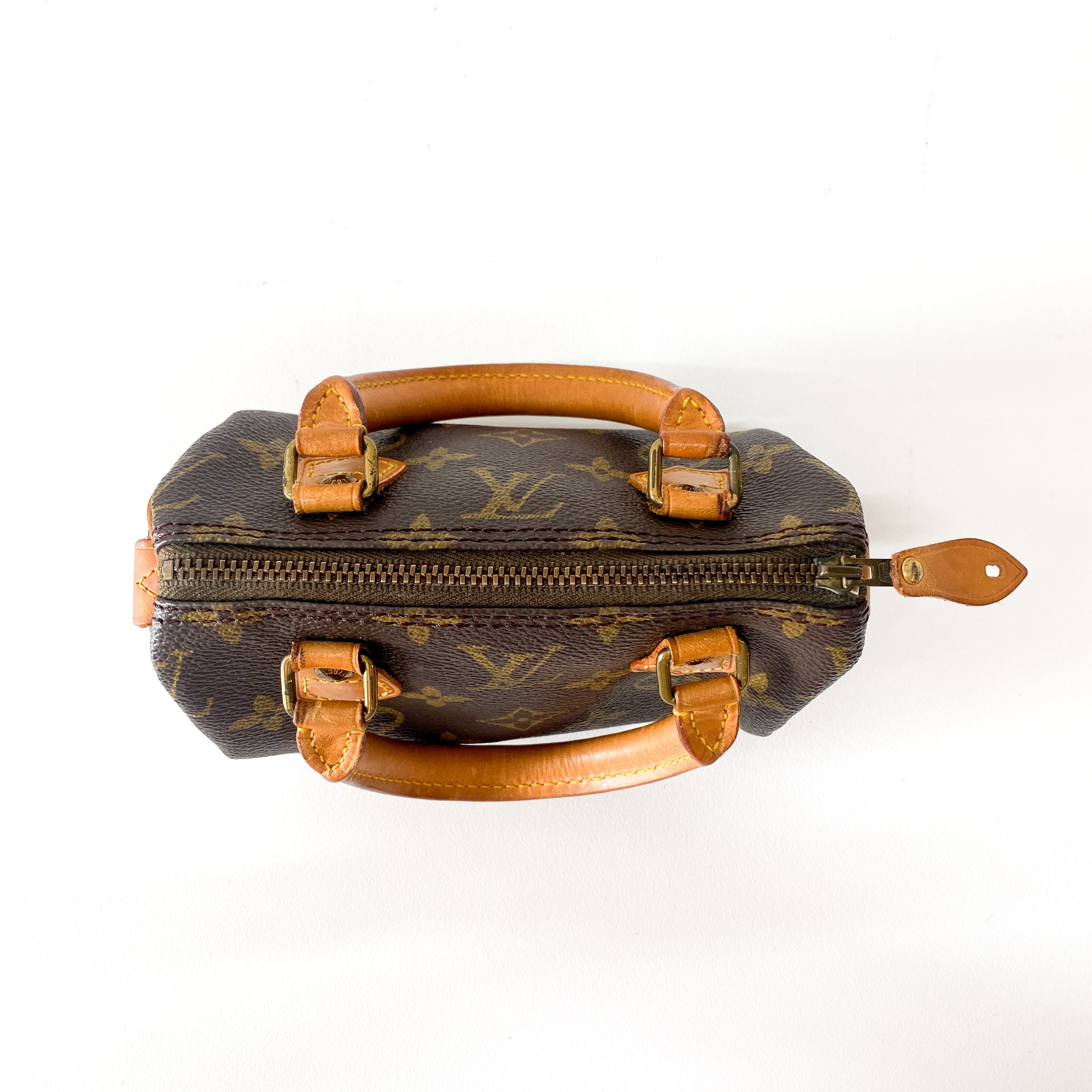 Monogram Mini Speedy Leather Bag