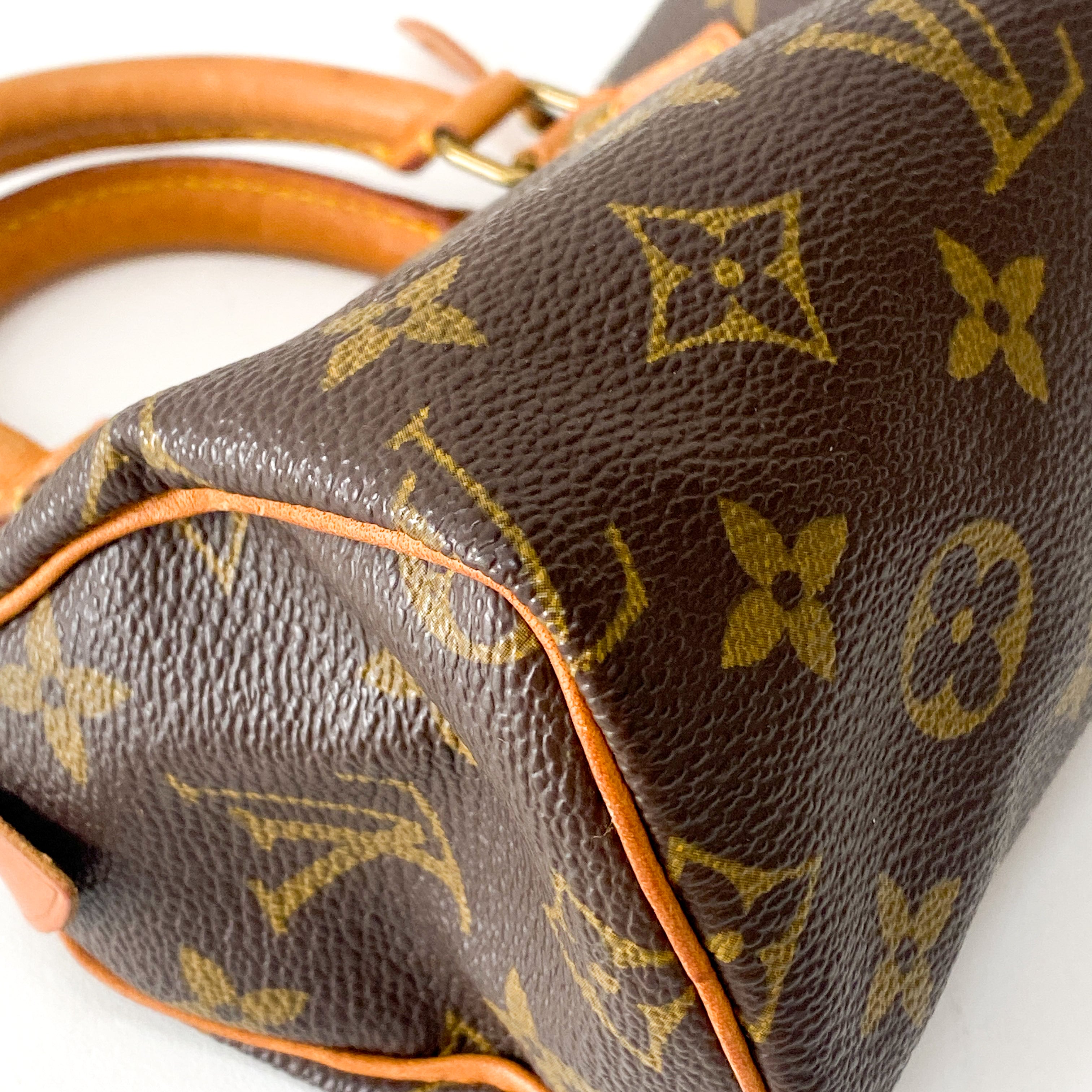 Monogram Mini Speedy Leather Bag