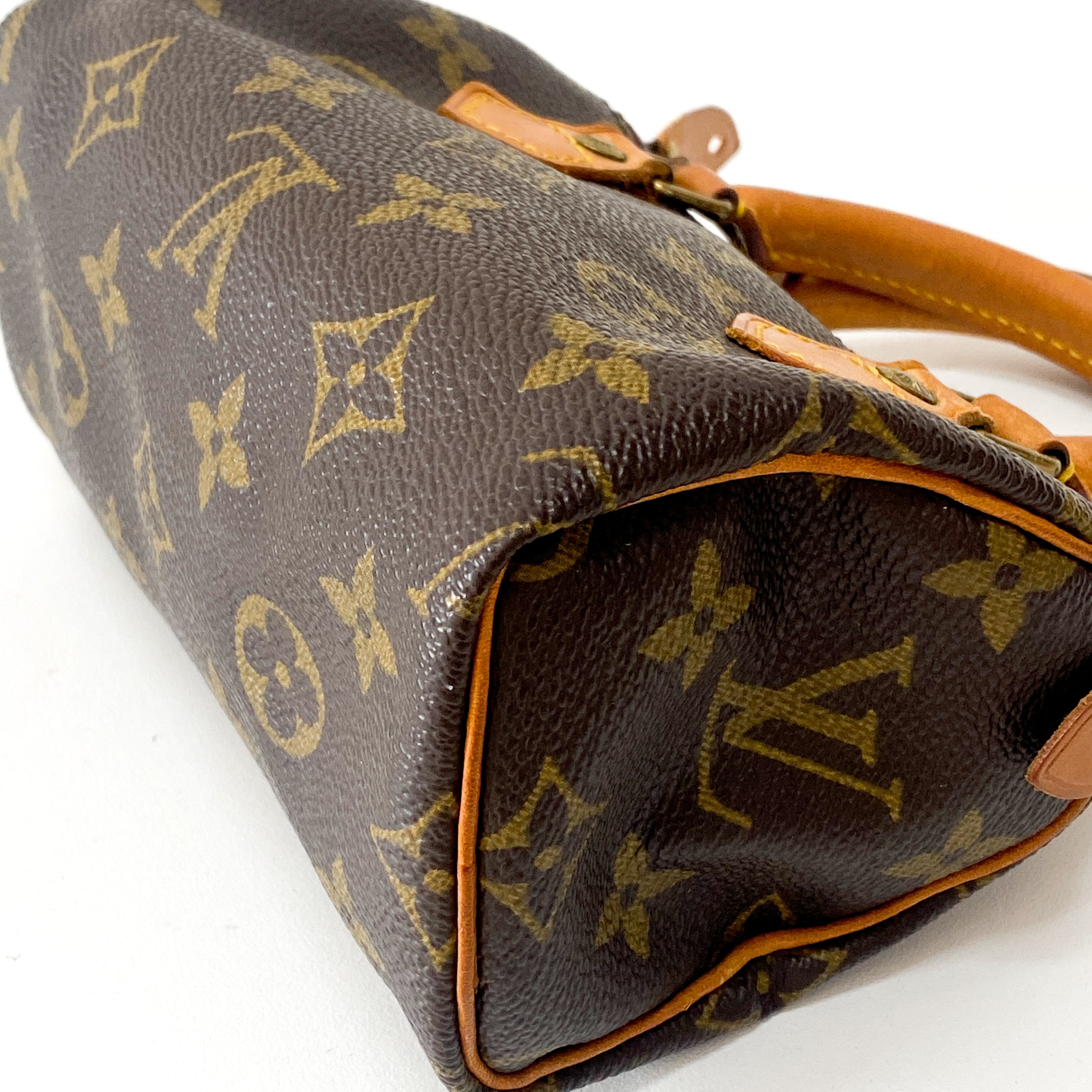 Monogram Mini Speedy Leather Bag