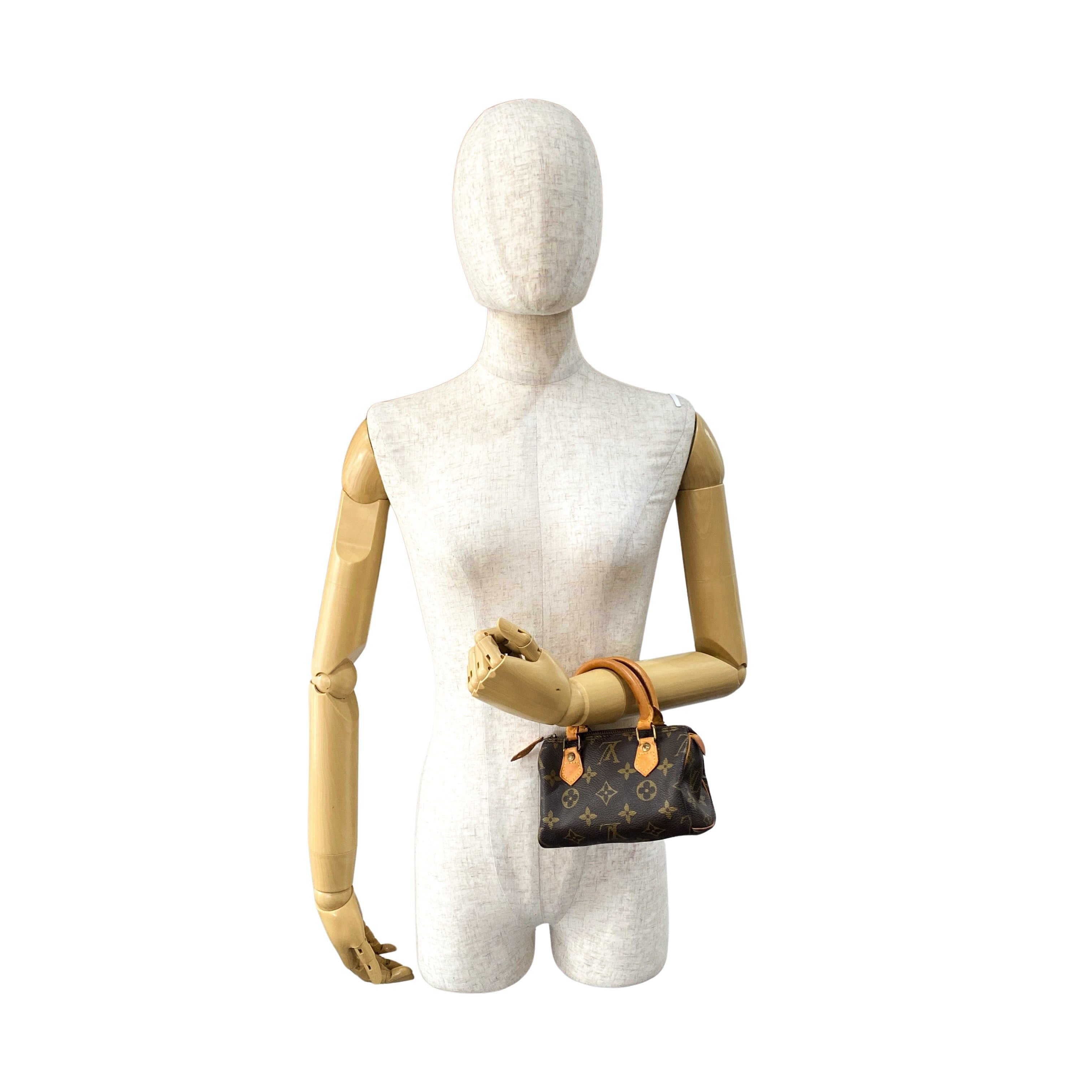 Monogram Mini Speedy Leather Bag