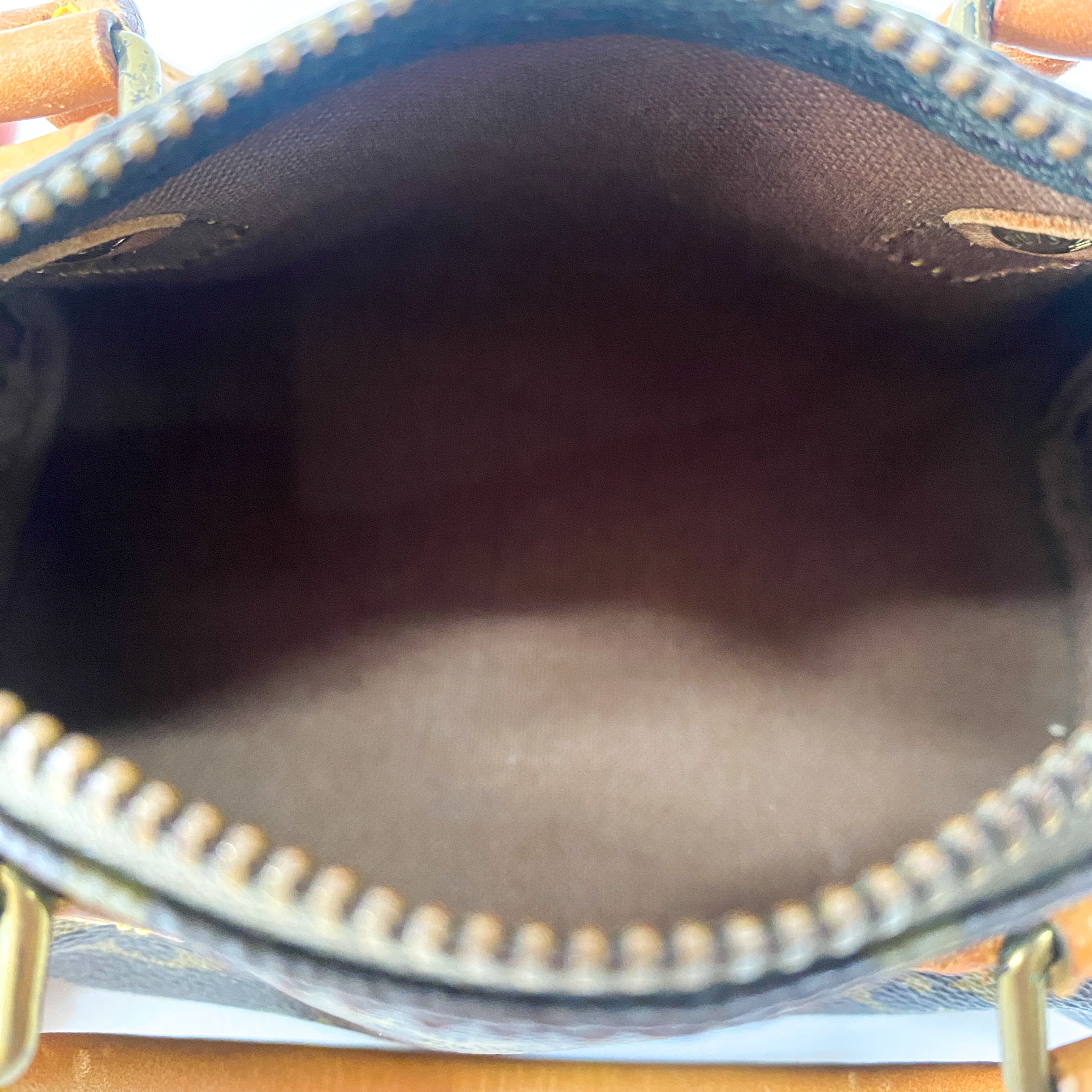 Monogram Mini Speedy Leather Bag