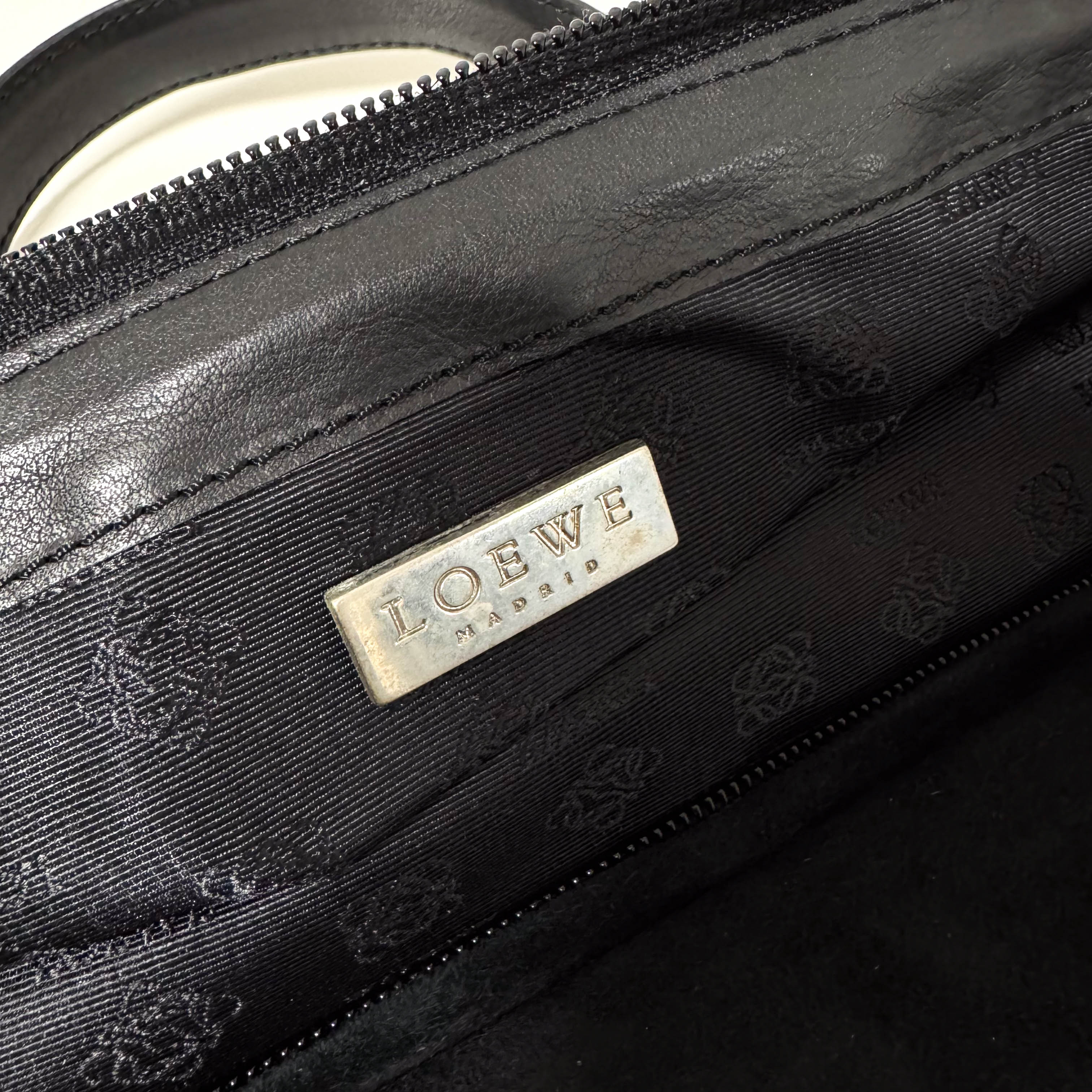 Archive Black Suede Hand Bag