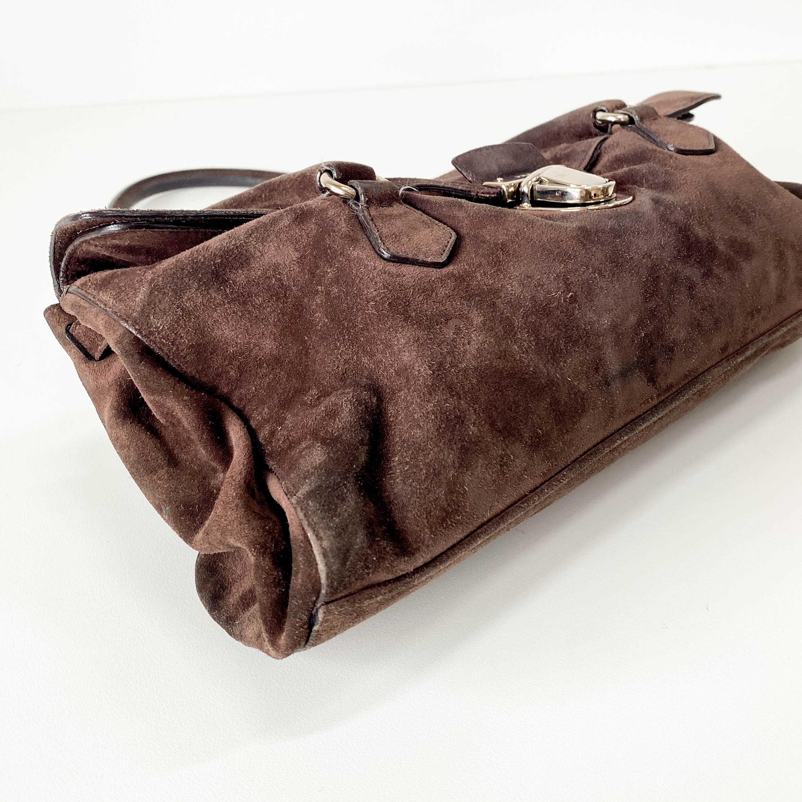 Archive Suede Brown Shoulder Bag