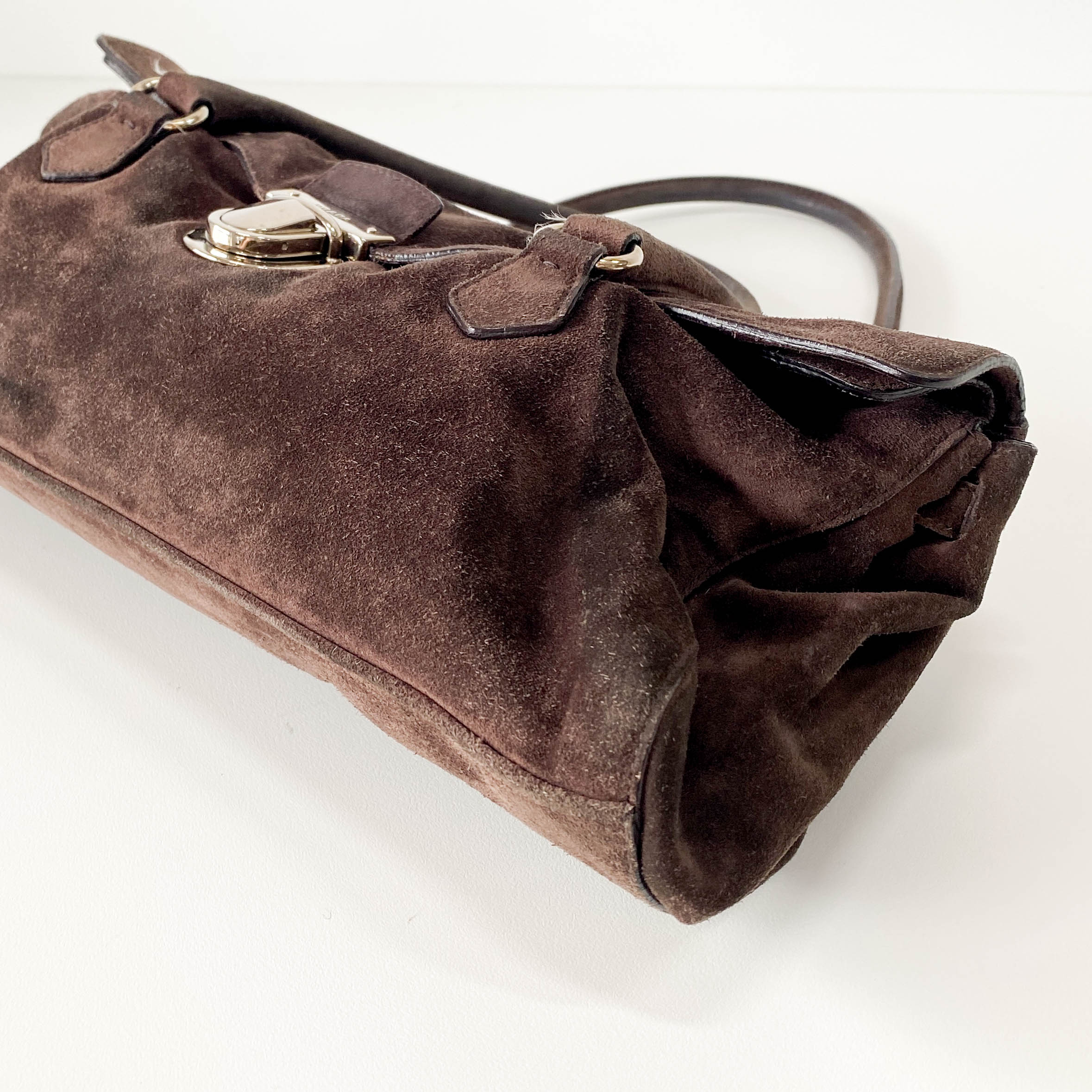 Archive Suede Brown Shoulder Bag