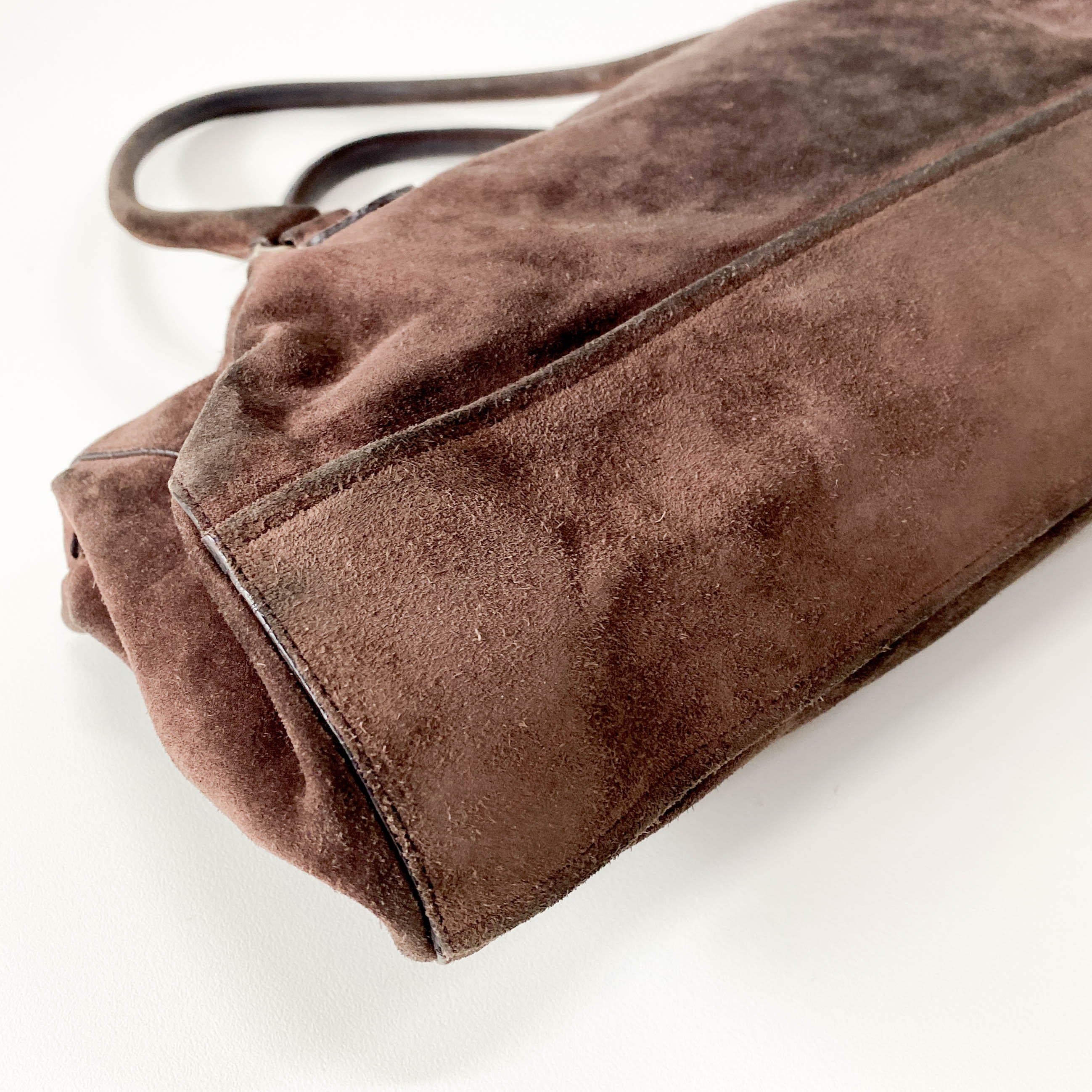 Archive Suede Brown Shoulder Bag