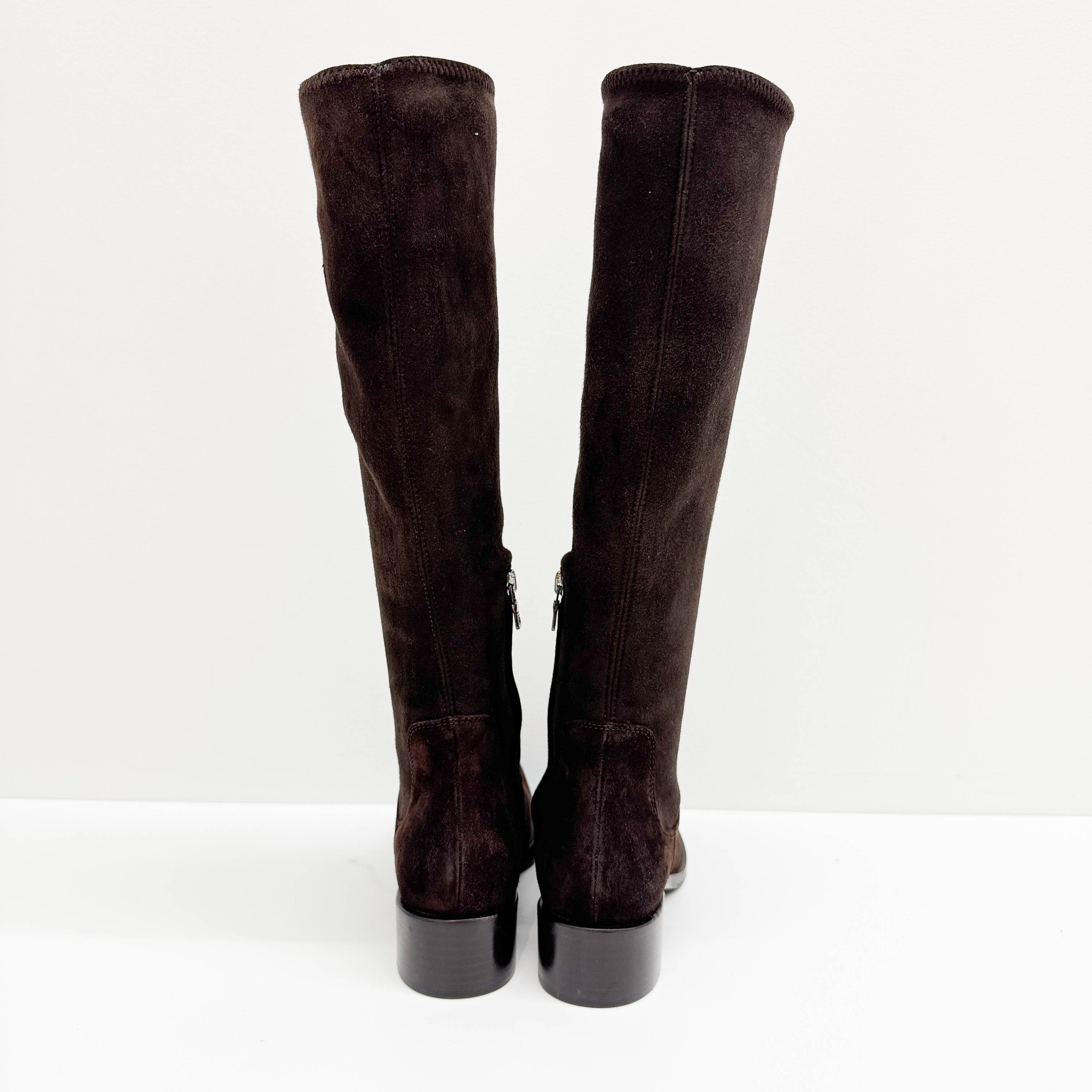 Size 36 1/2 EU Brown Suede Boots