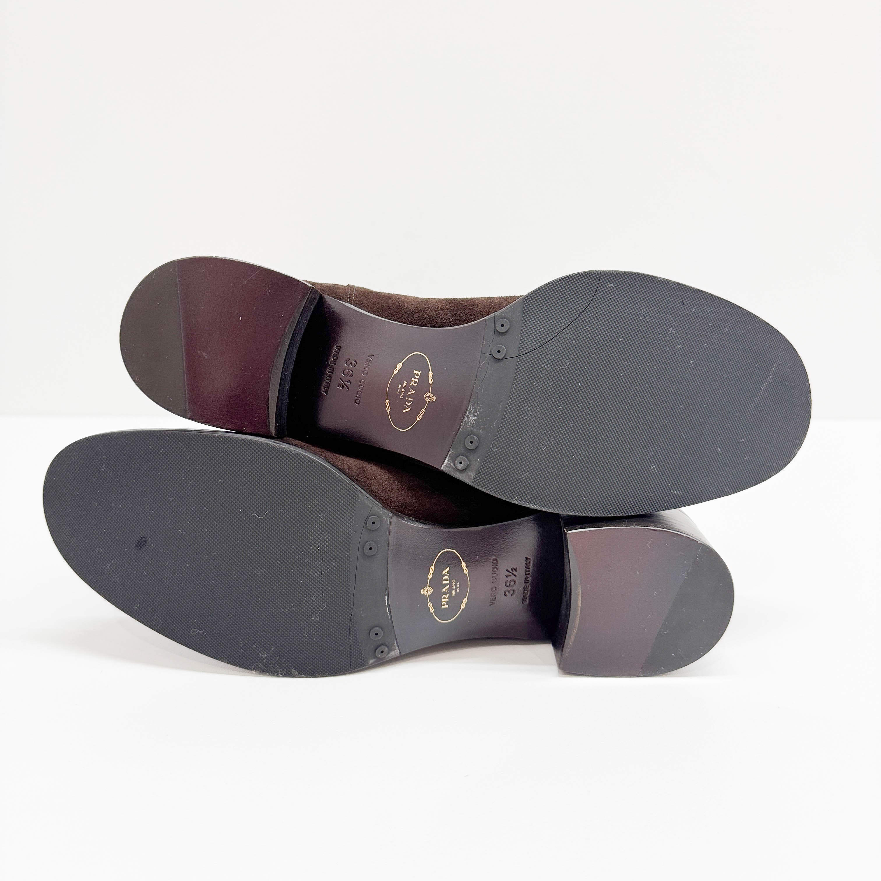 Size 36 1/2 EU Brown Suede Boots