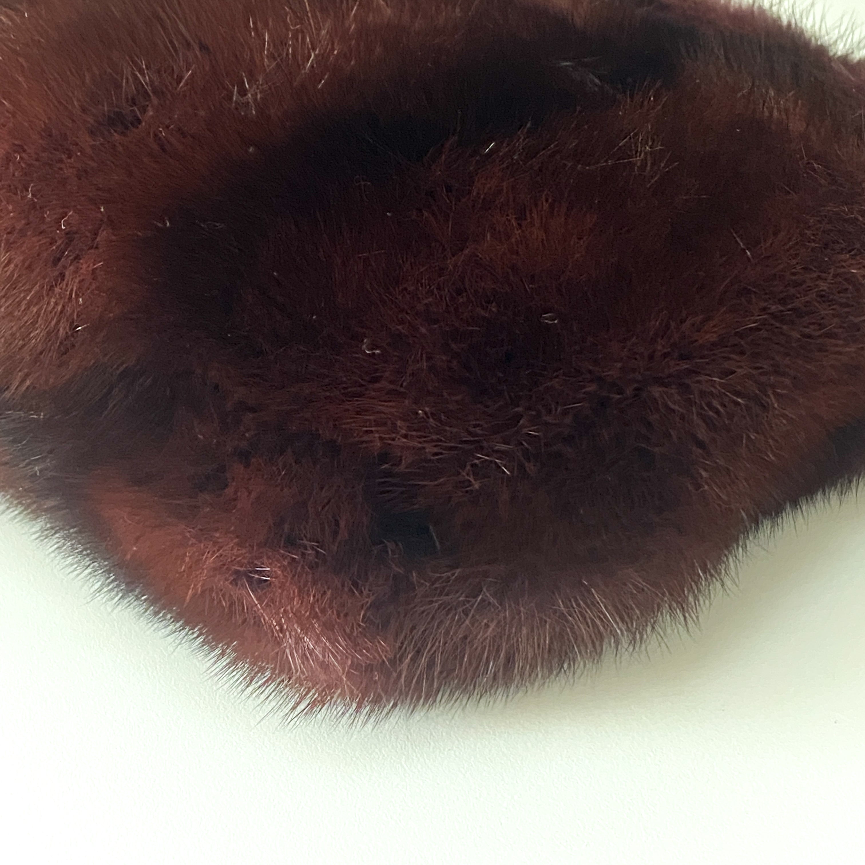 Red Mink Fur Shoulder Bag