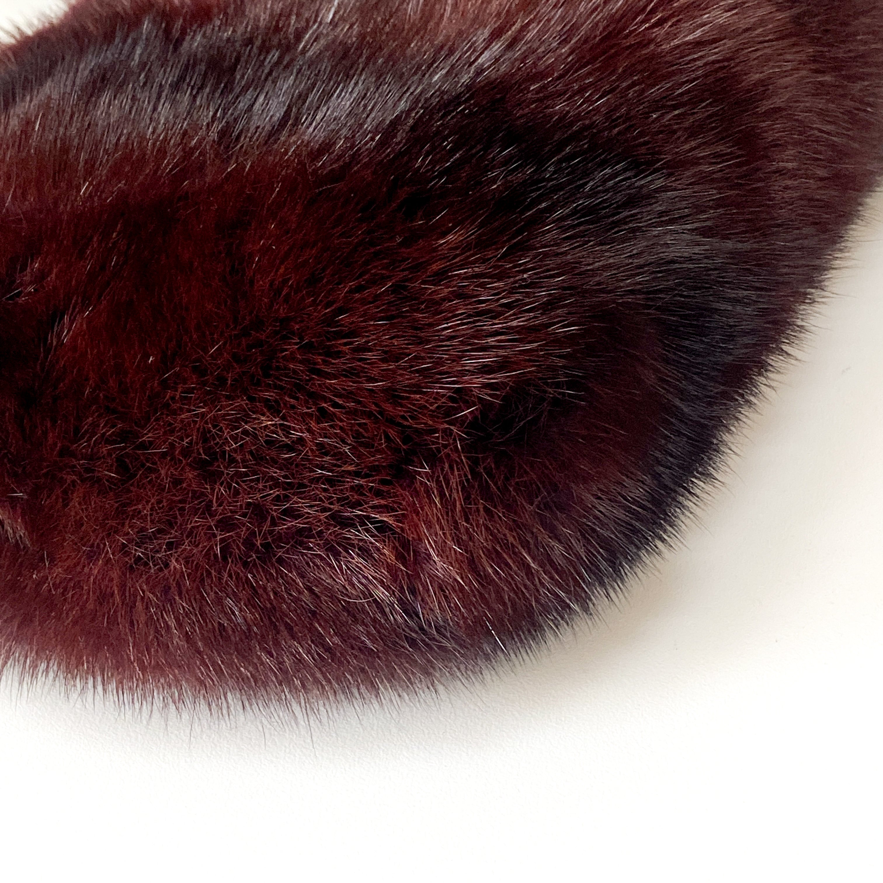 Red Mink Fur Shoulder Bag