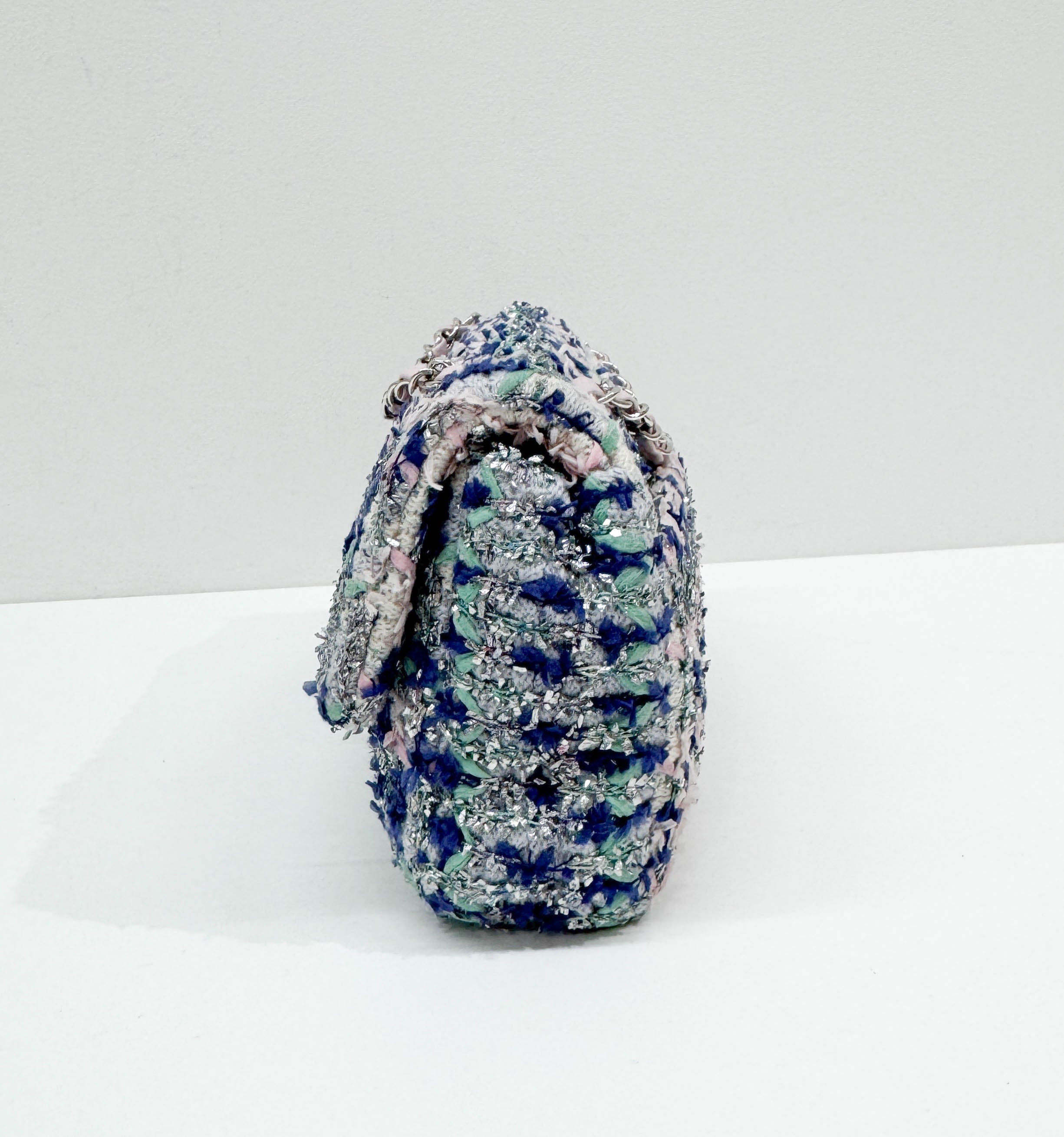 Classic Flap Multicolor Tweed Shoulder Bag