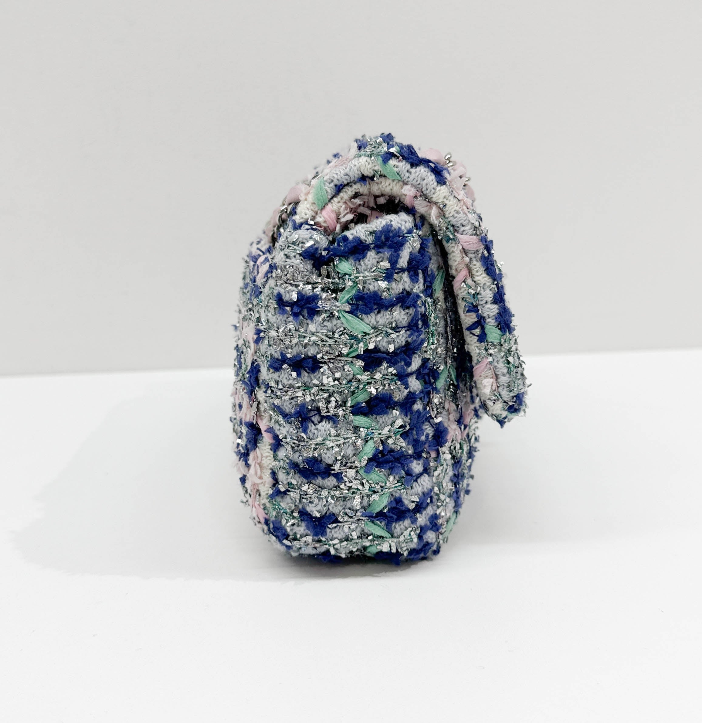 Classic Flap Multicolor Tweed Shoulder Bag