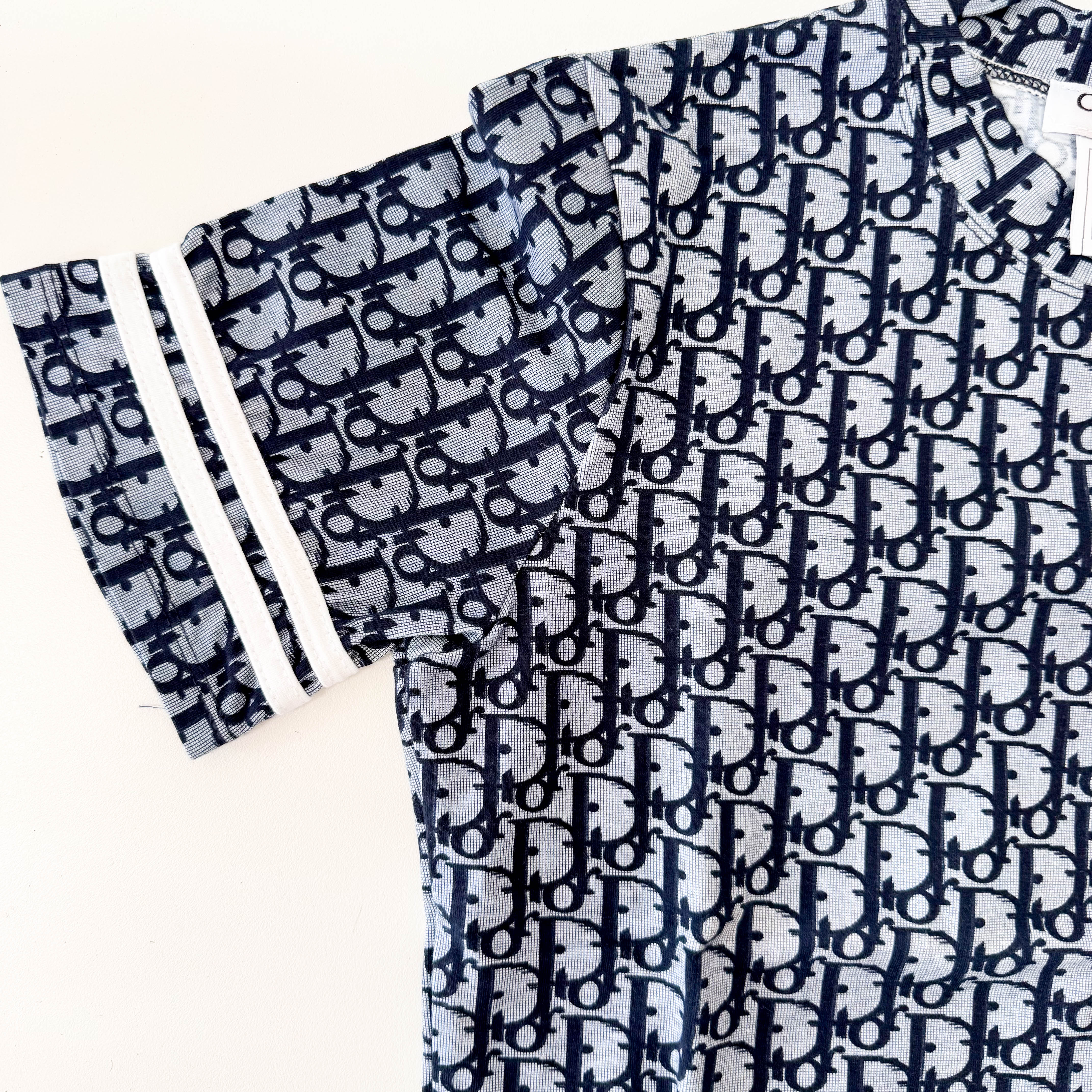 Oblique Size 12 Navy Cotton T-Shirt