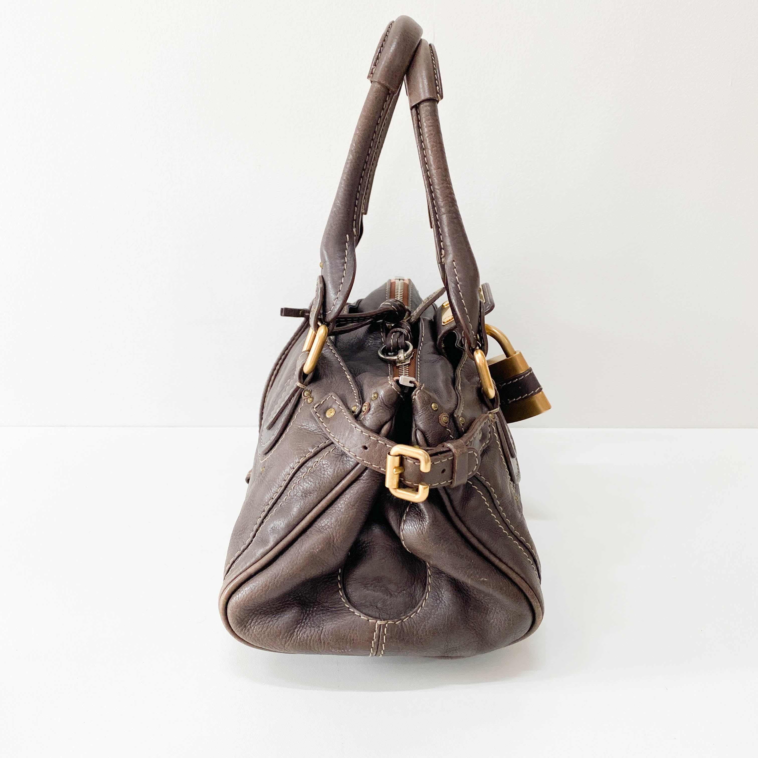 Paddington Brown Leather Shoulder Bag