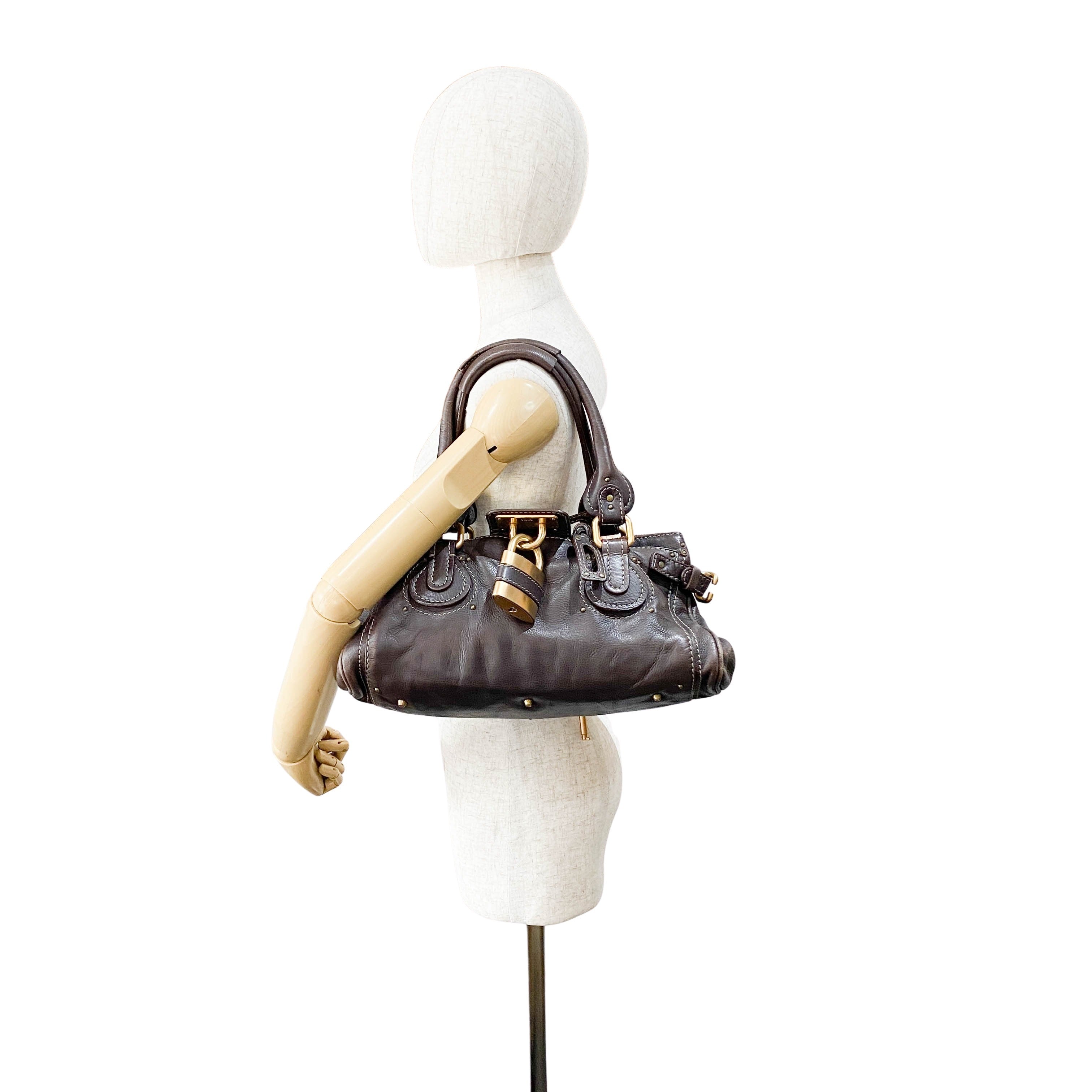 Paddington Brown Leather Shoulder Bag