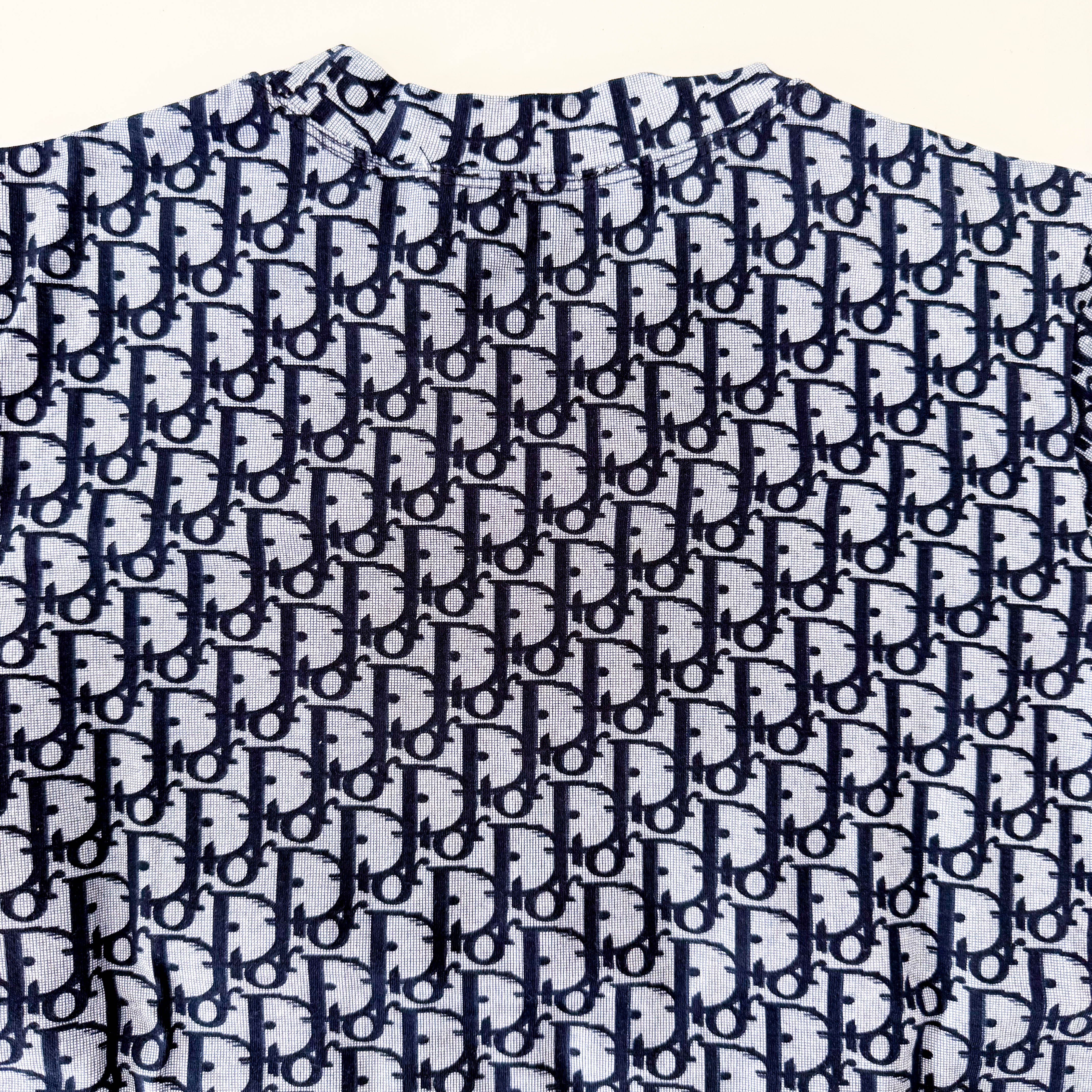 Oblique Size 12 Navy Cotton T-Shirt