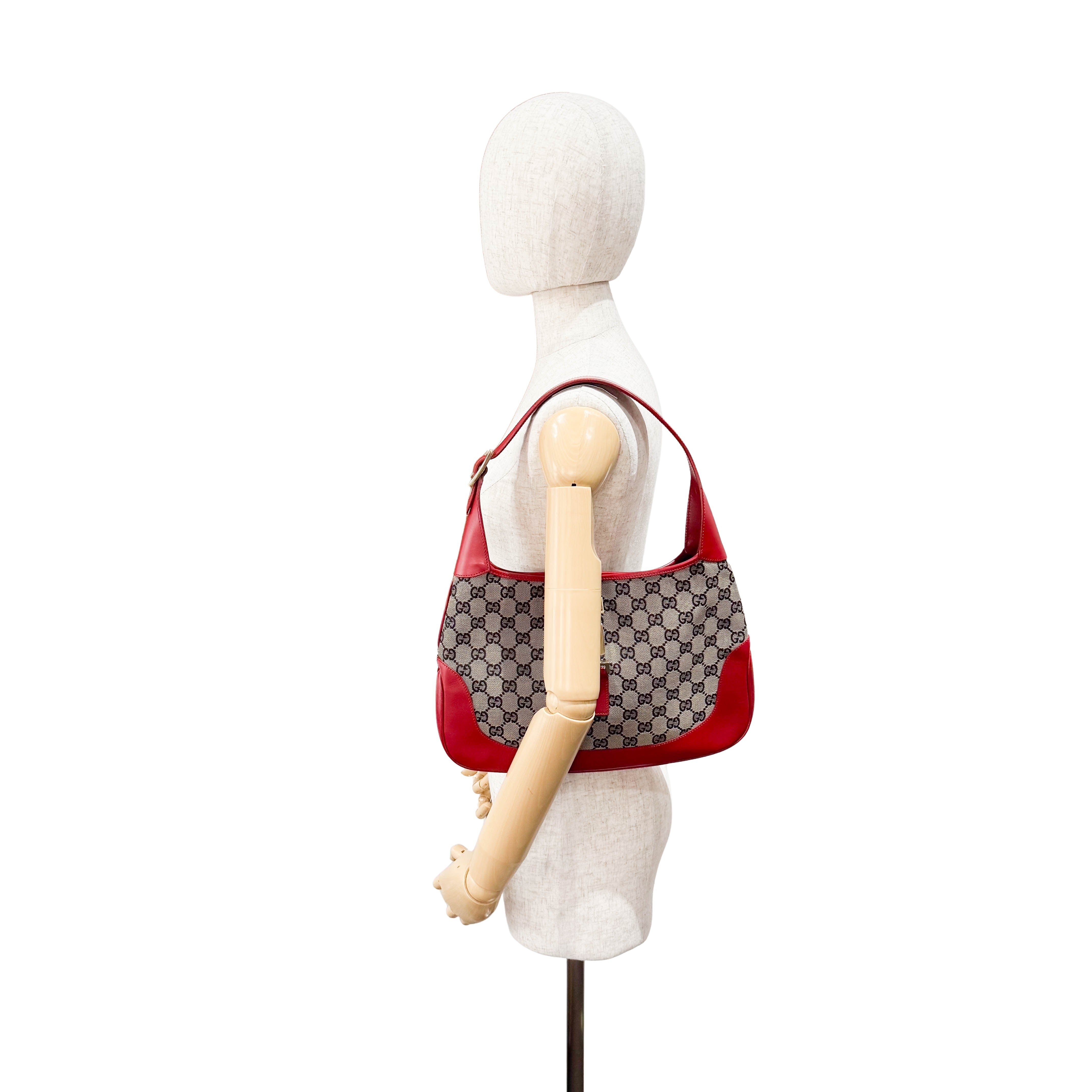 Red GG Canvas Jackie Bag