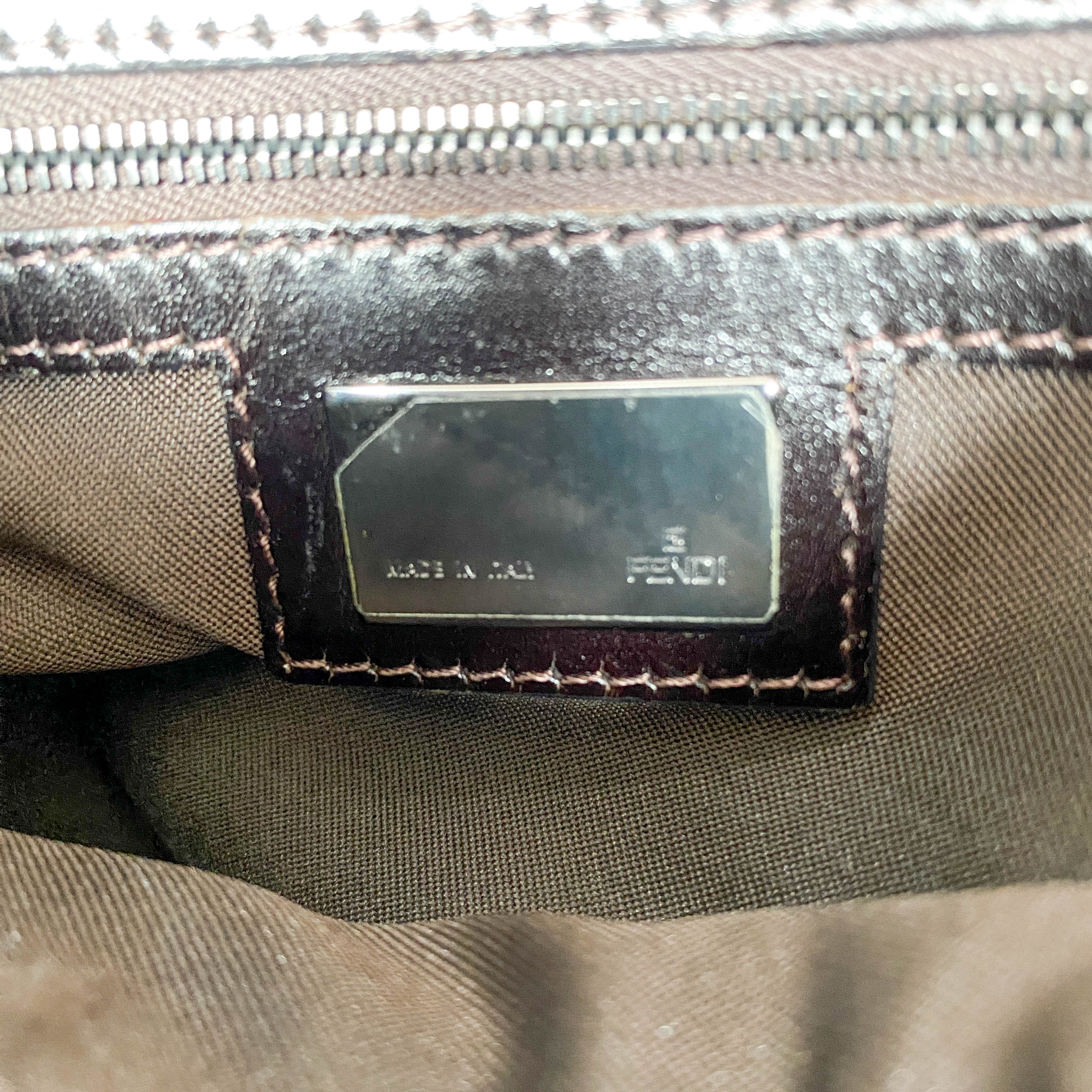 Mamma Baguette Suede Brown Shoulder Bag