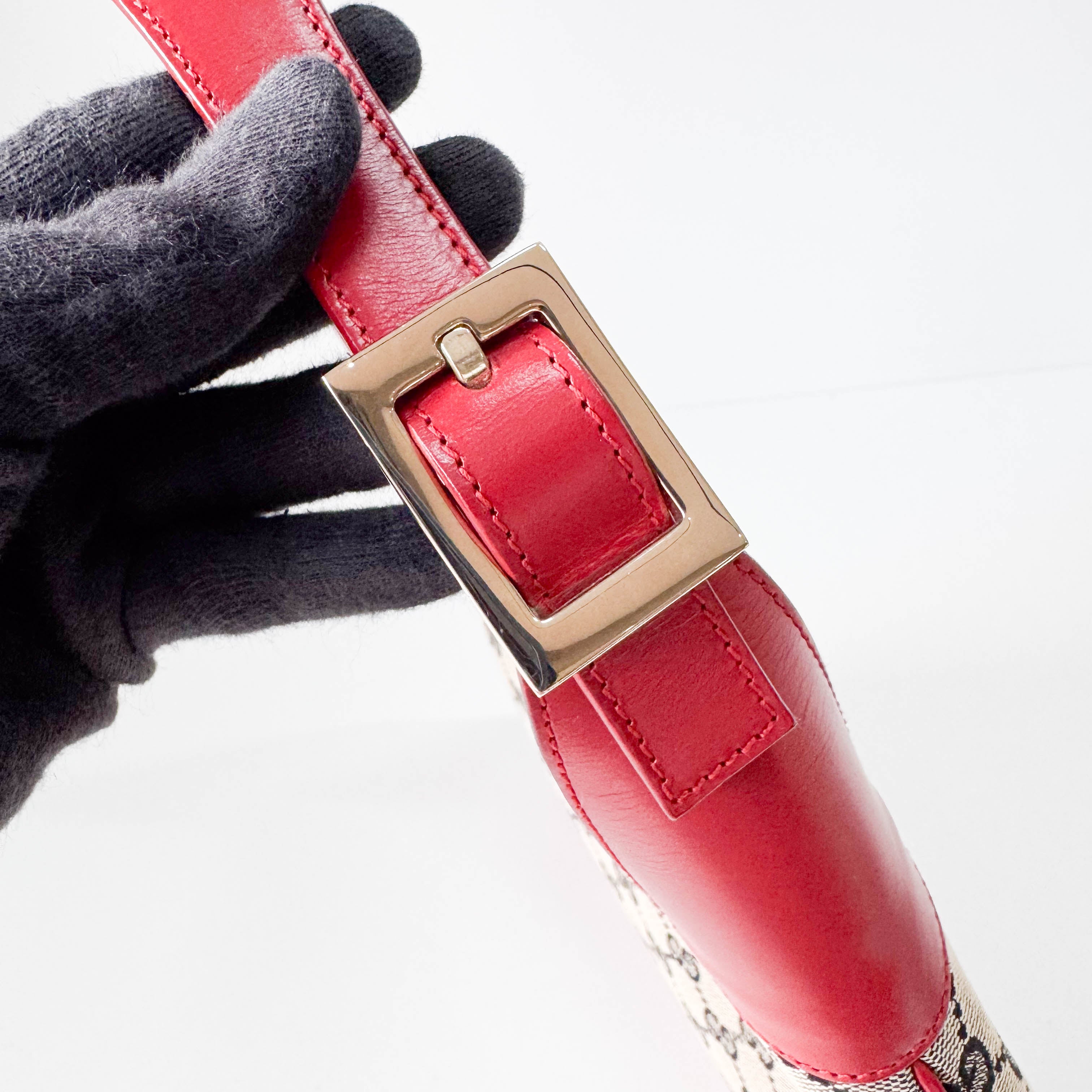 Red GG Canvas Jackie Bag