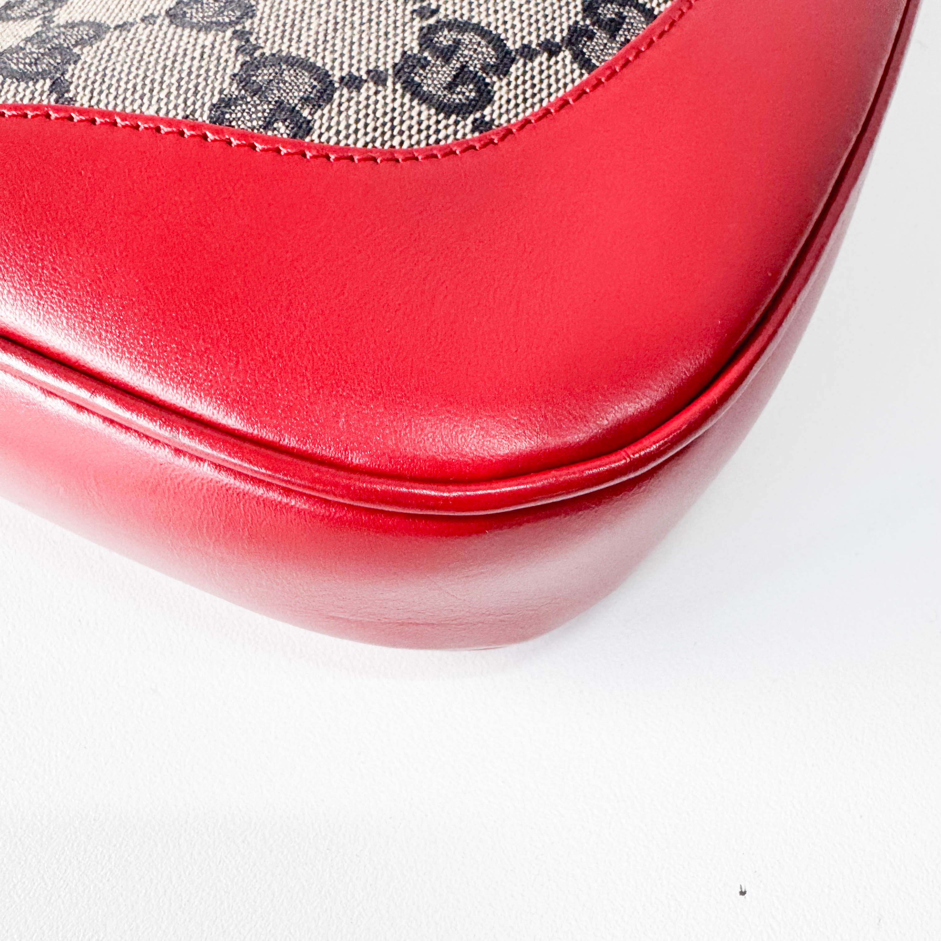 Red GG Canvas Jackie Bag