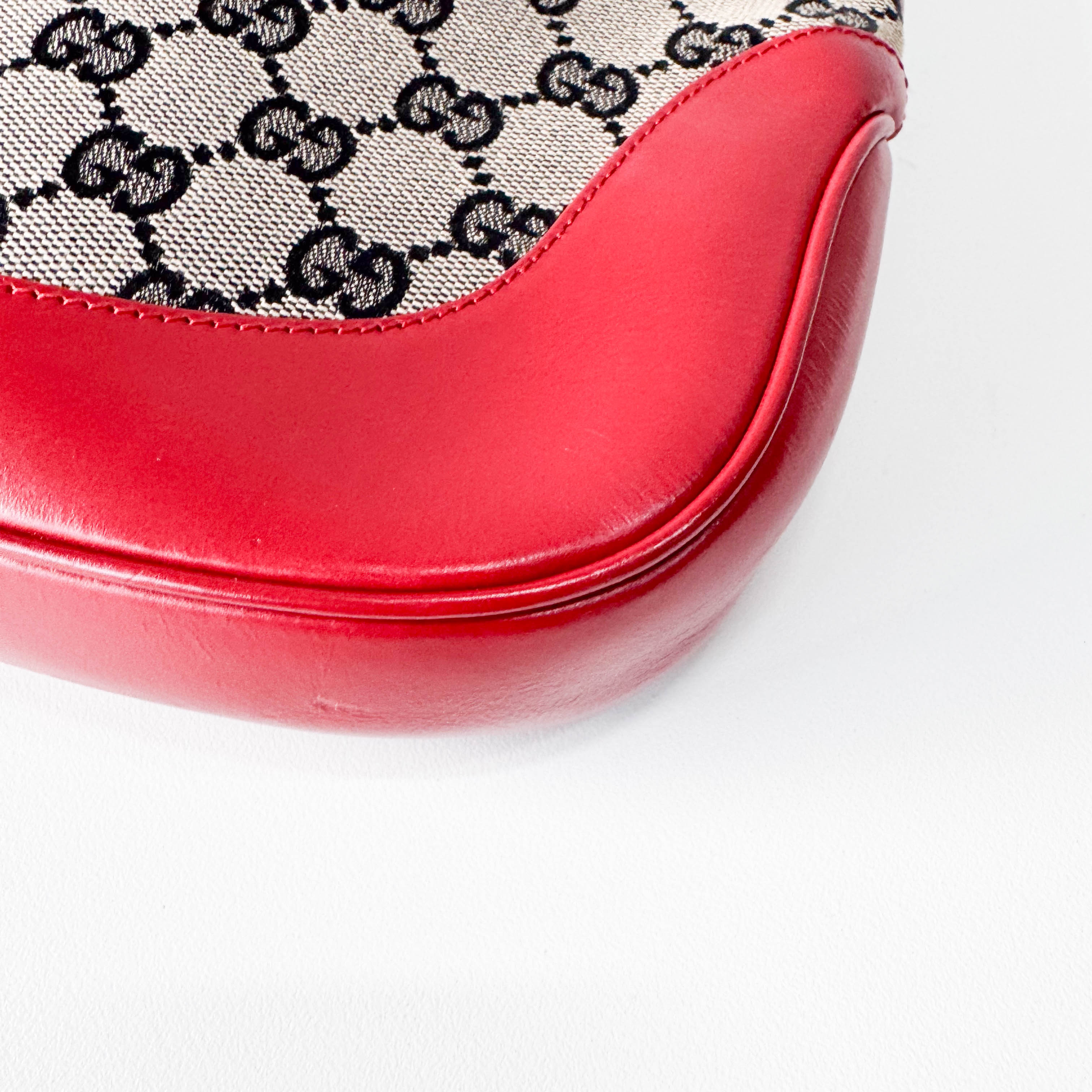 Red GG Canvas Jackie Bag