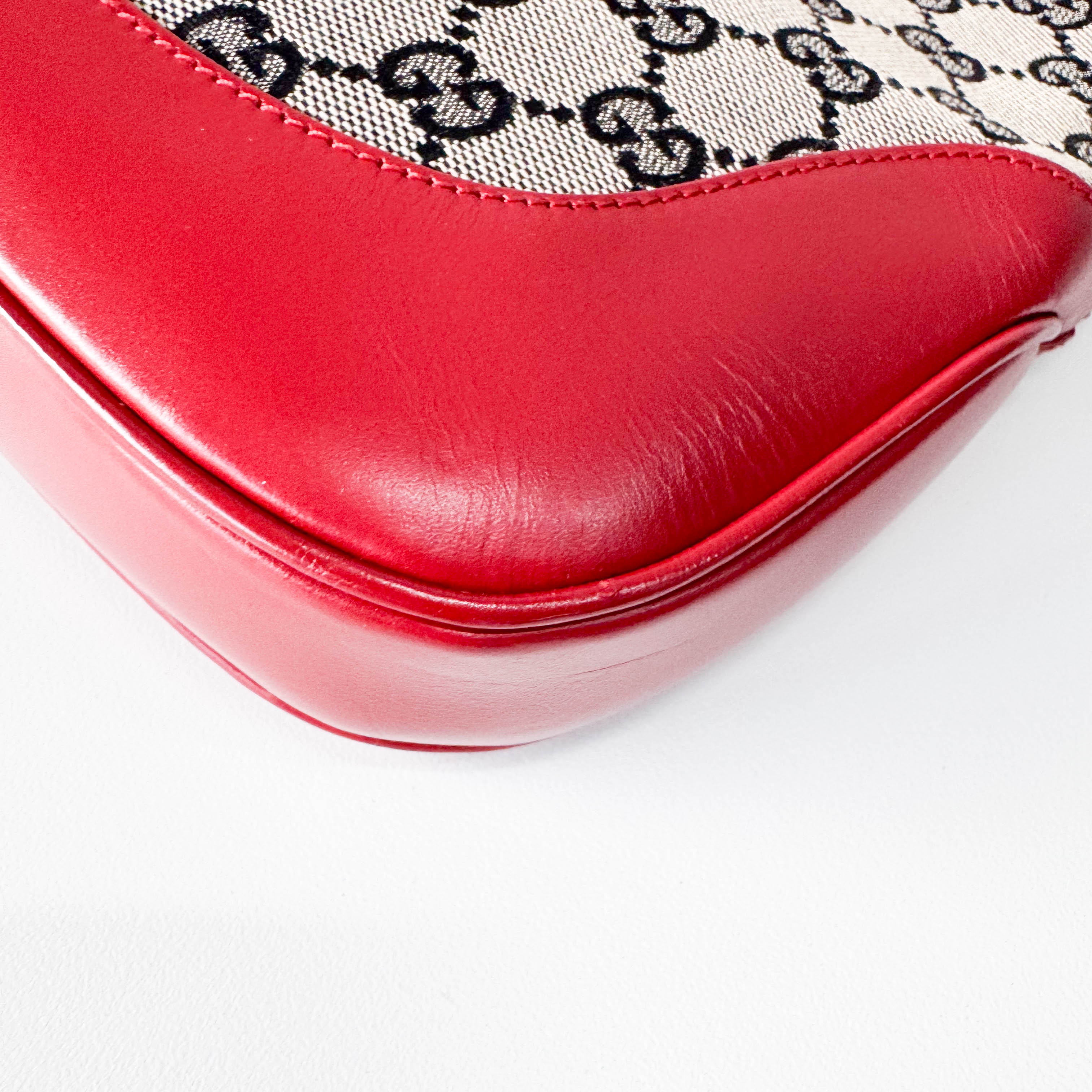 Red GG Canvas Jackie Bag