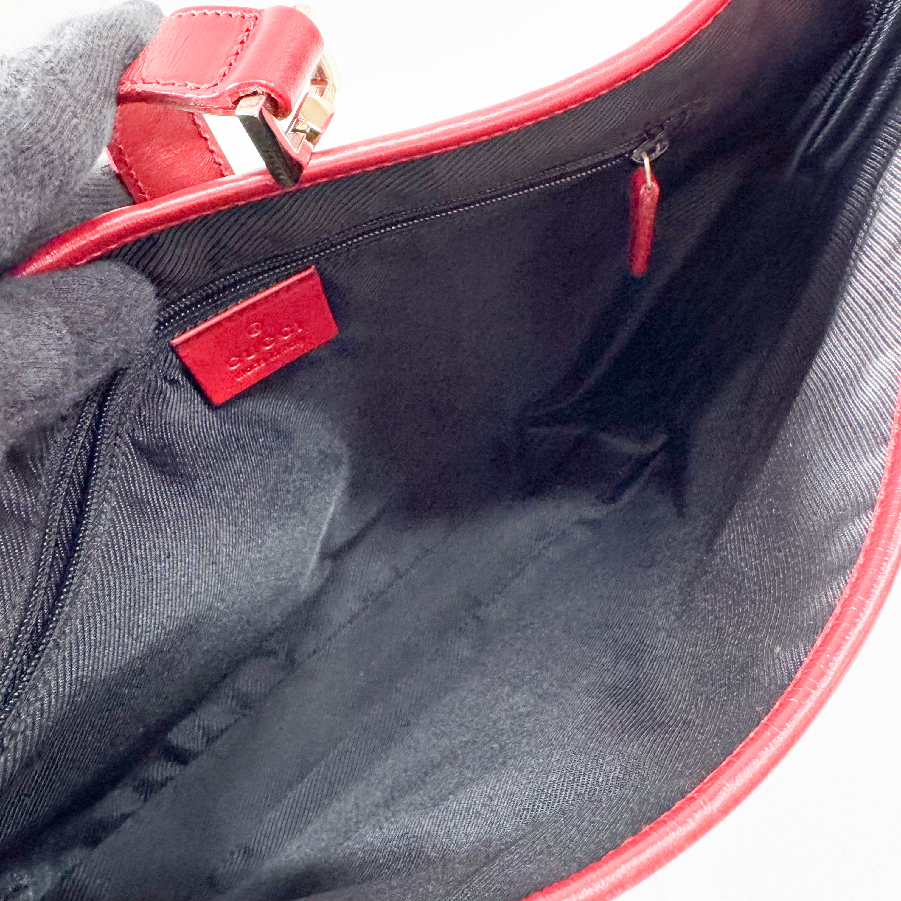 Red GG Canvas Jackie Bag