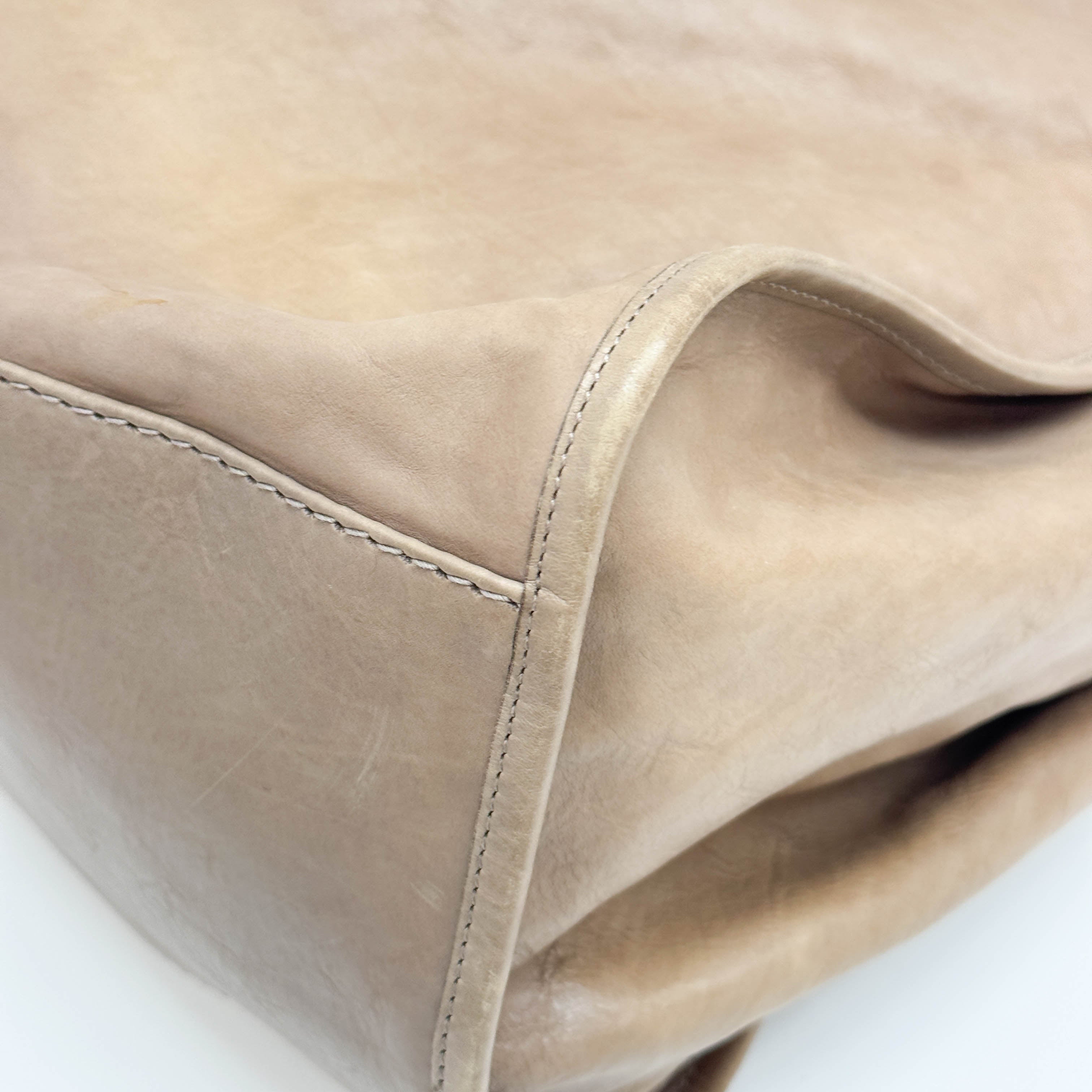 Stirrup Brown Leather Shoulder Bag