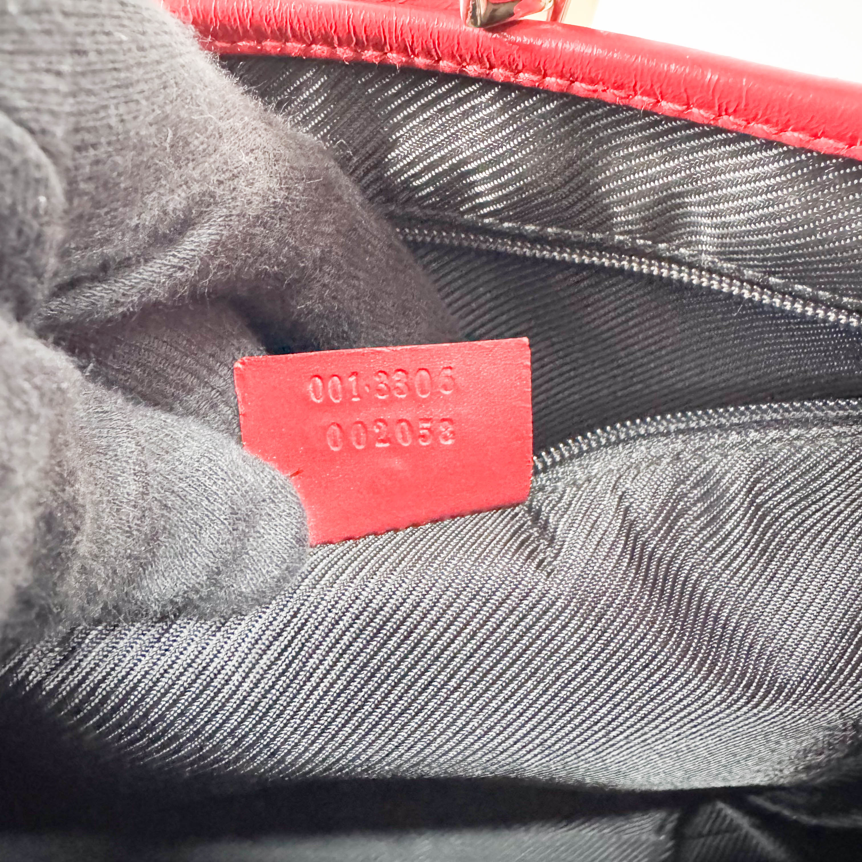 Red GG Canvas Jackie Bag