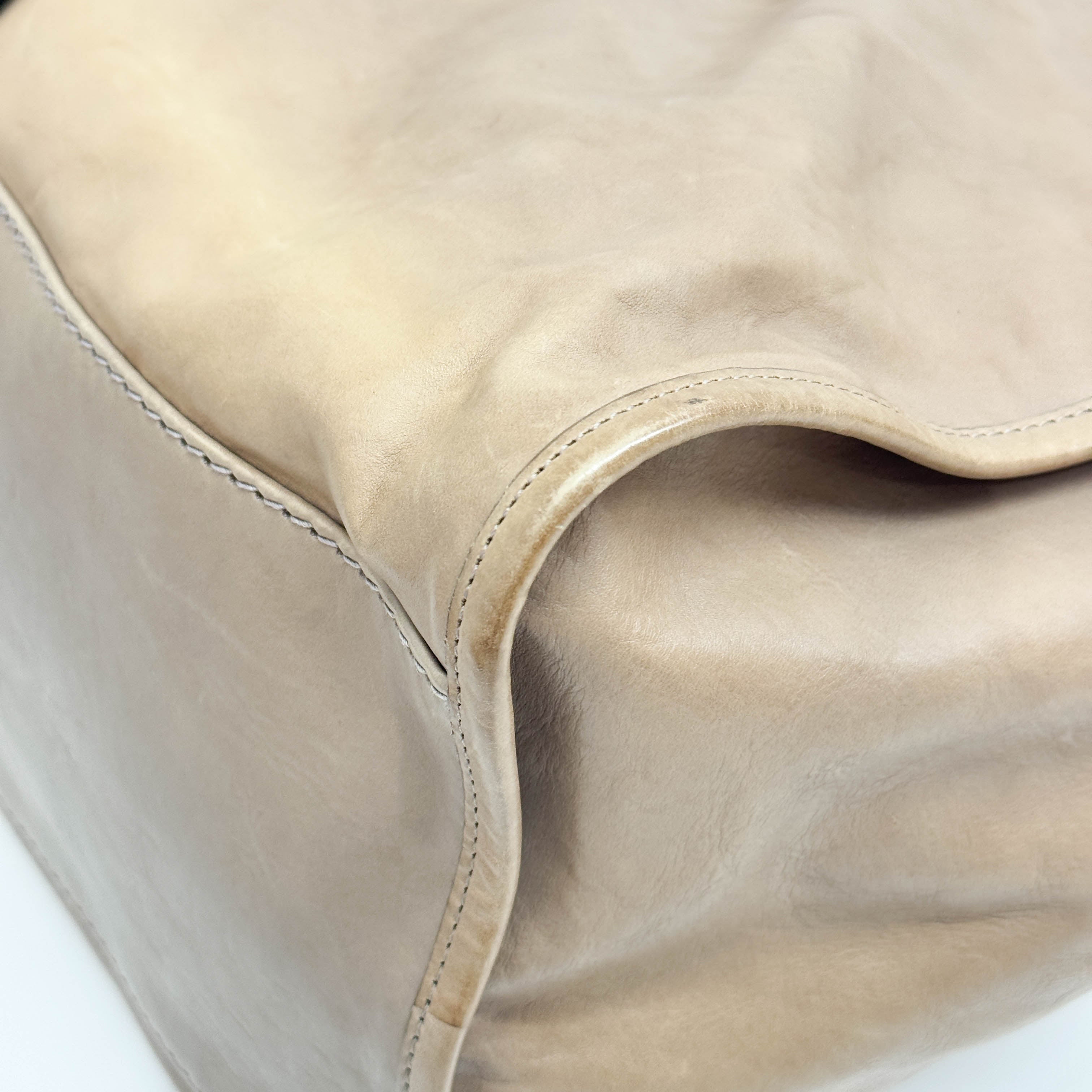 Stirrup Brown Leather Shoulder Bag