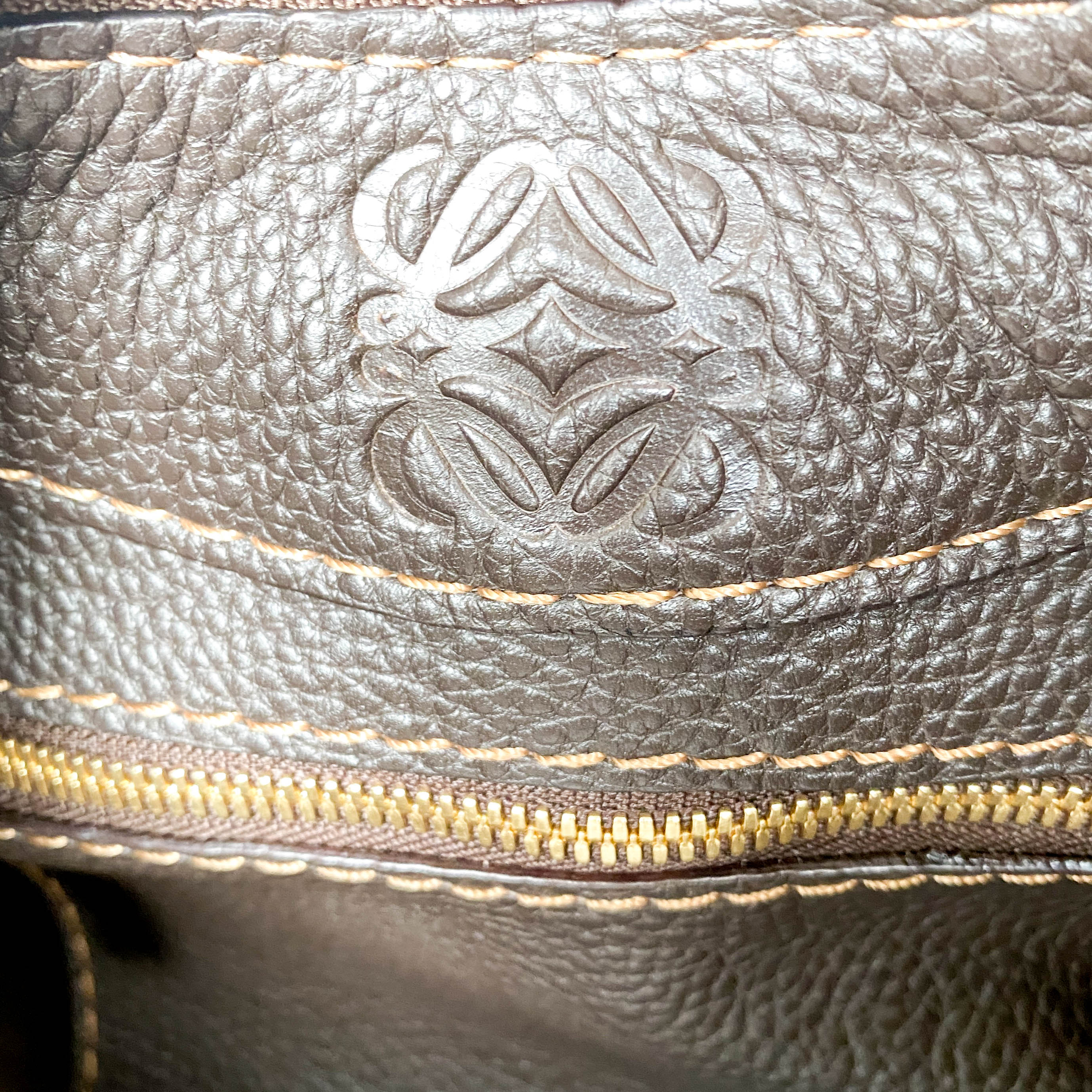 Brown Leather Hobo Shoulder Bag