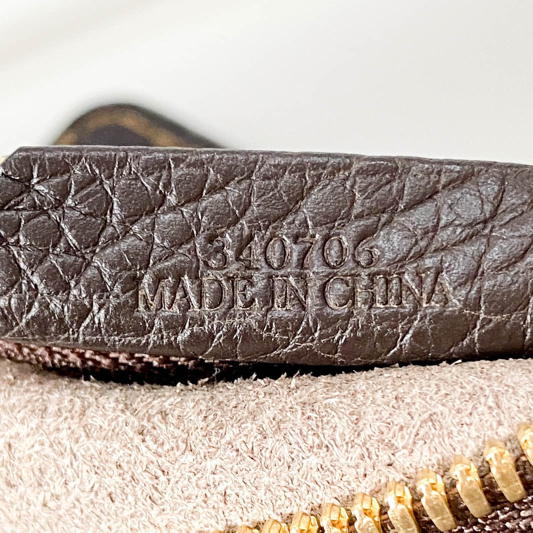 Brown Leather Hobo Shoulder Bag