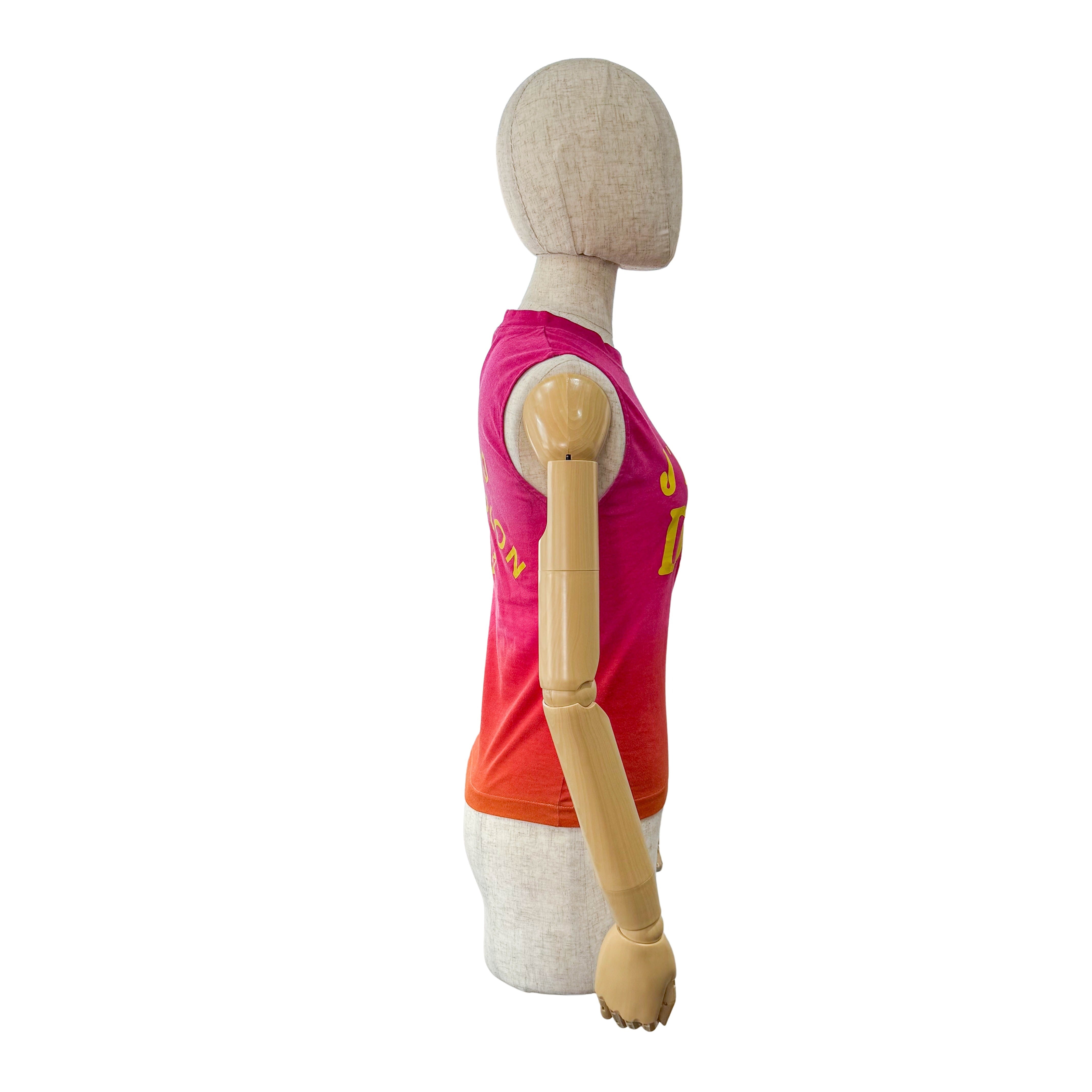 J'Adore Dior Size 6 Multi-colour Cotton Tank Top