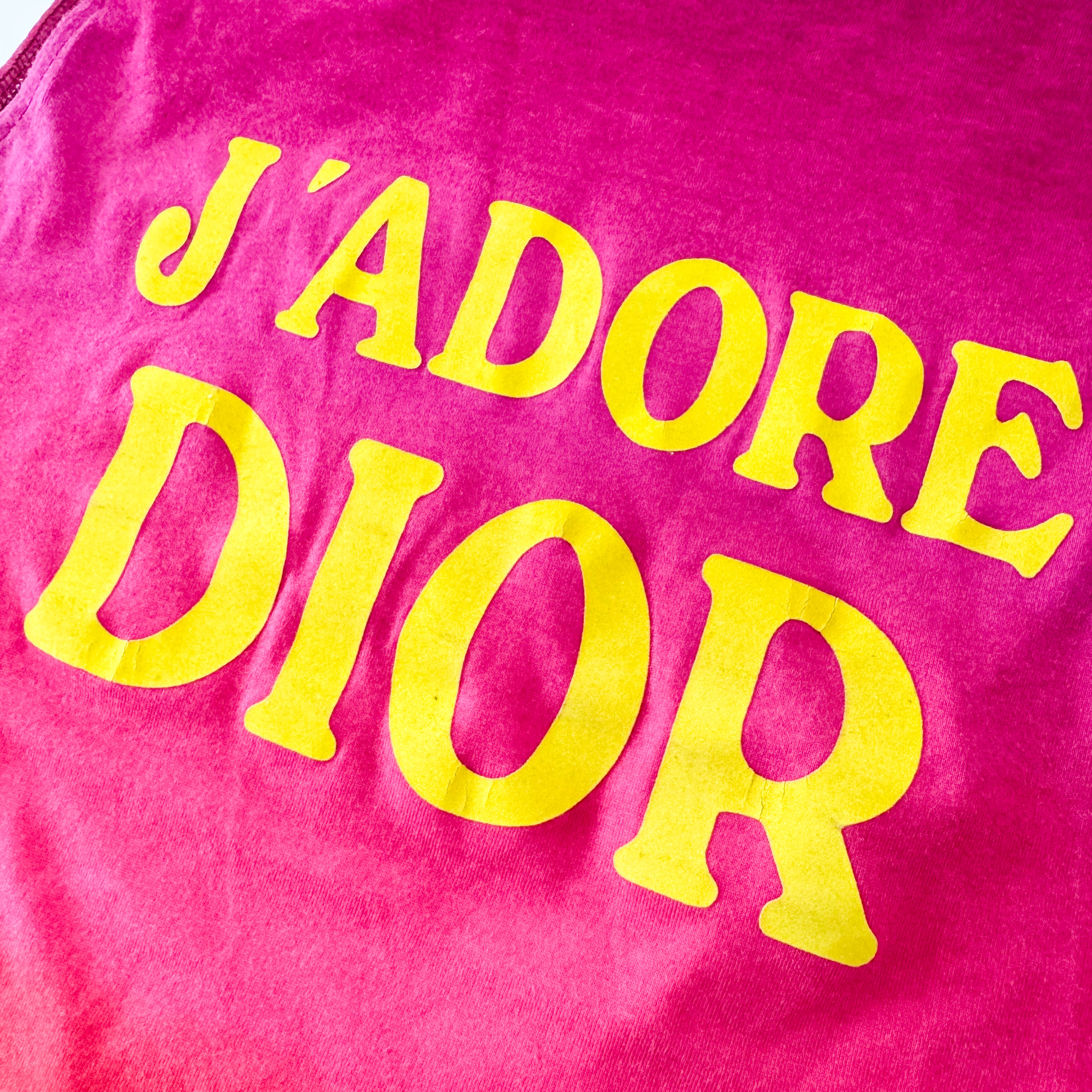 J'Adore Dior Size 6 Multi-colour Cotton Tank Top