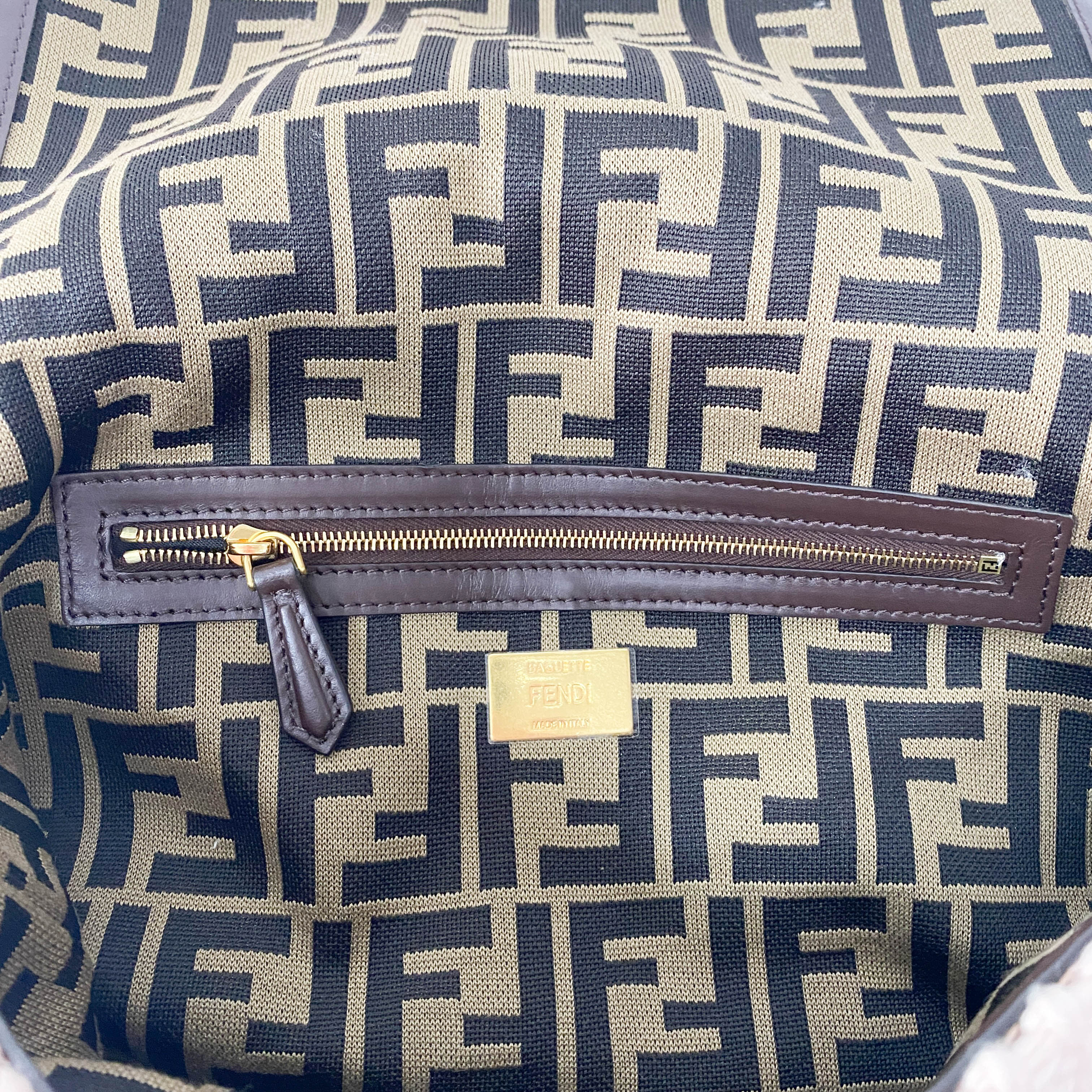 Baguette Pink Wool Knit Fringe Shoulder Bag