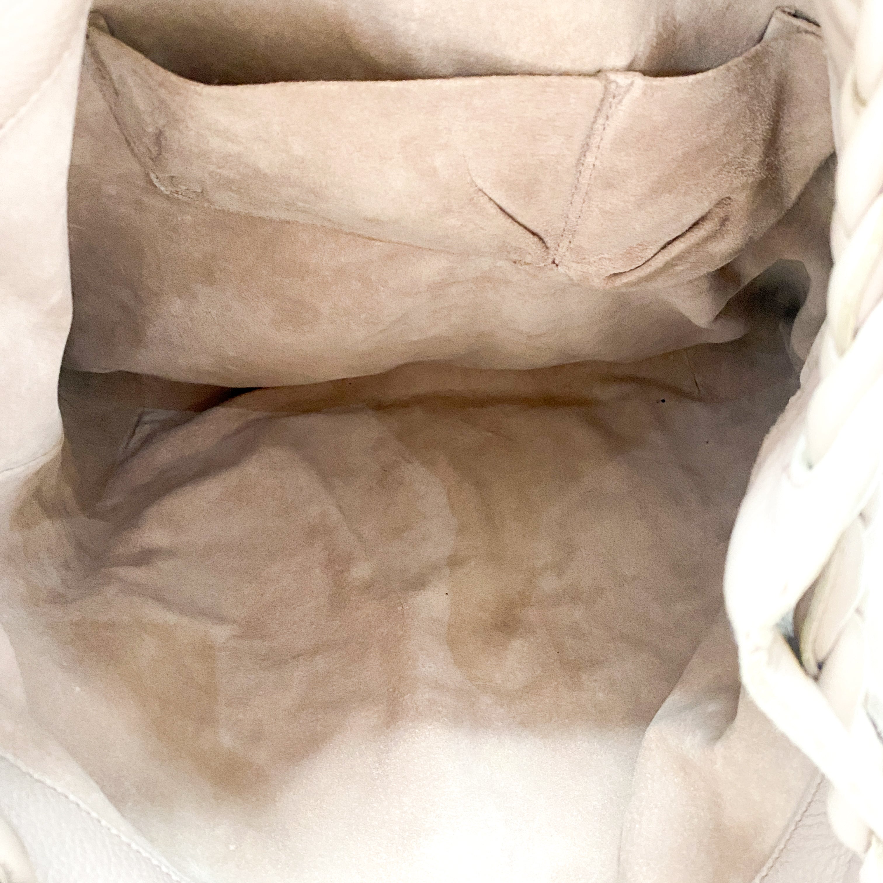 Light Pink Leather Tote Bag