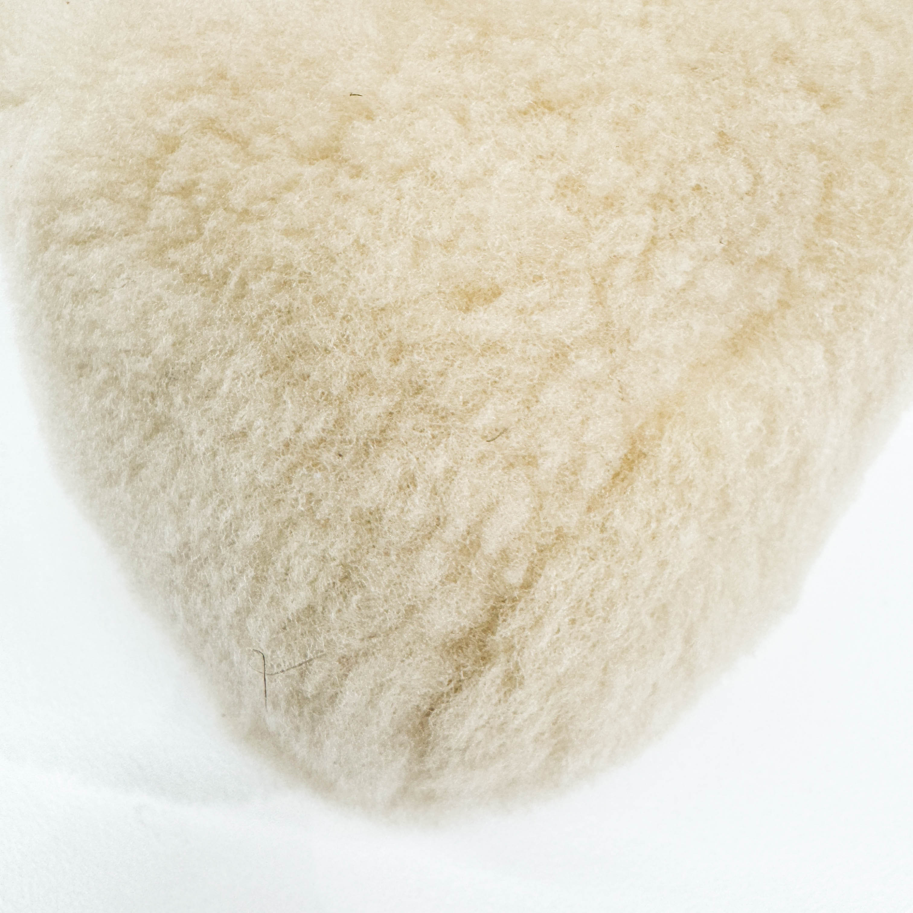 Beige Fur Pouch Bag