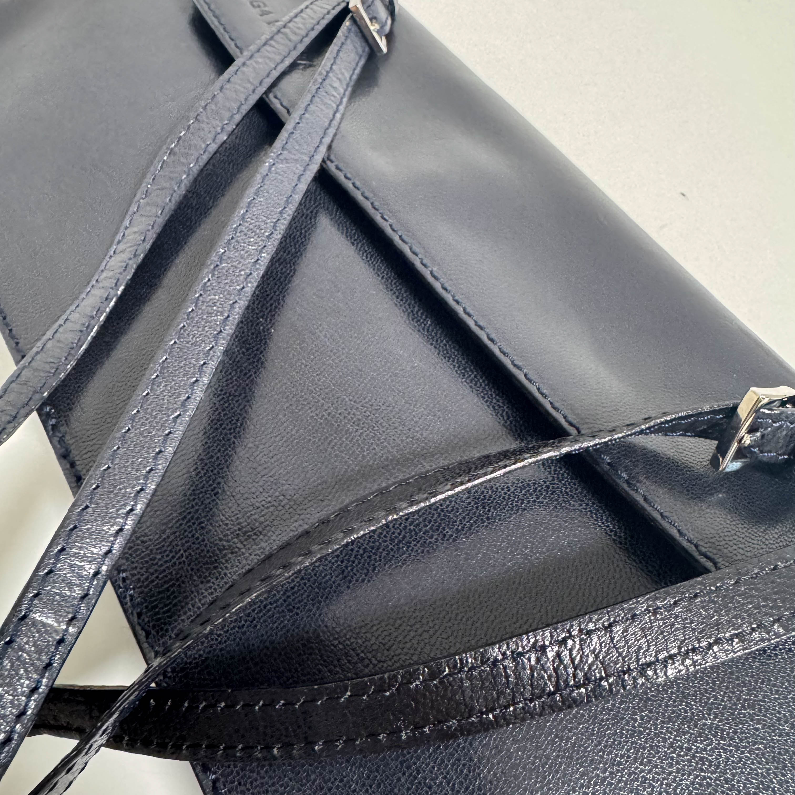 Arvhive Black Leather Shoulder Bag