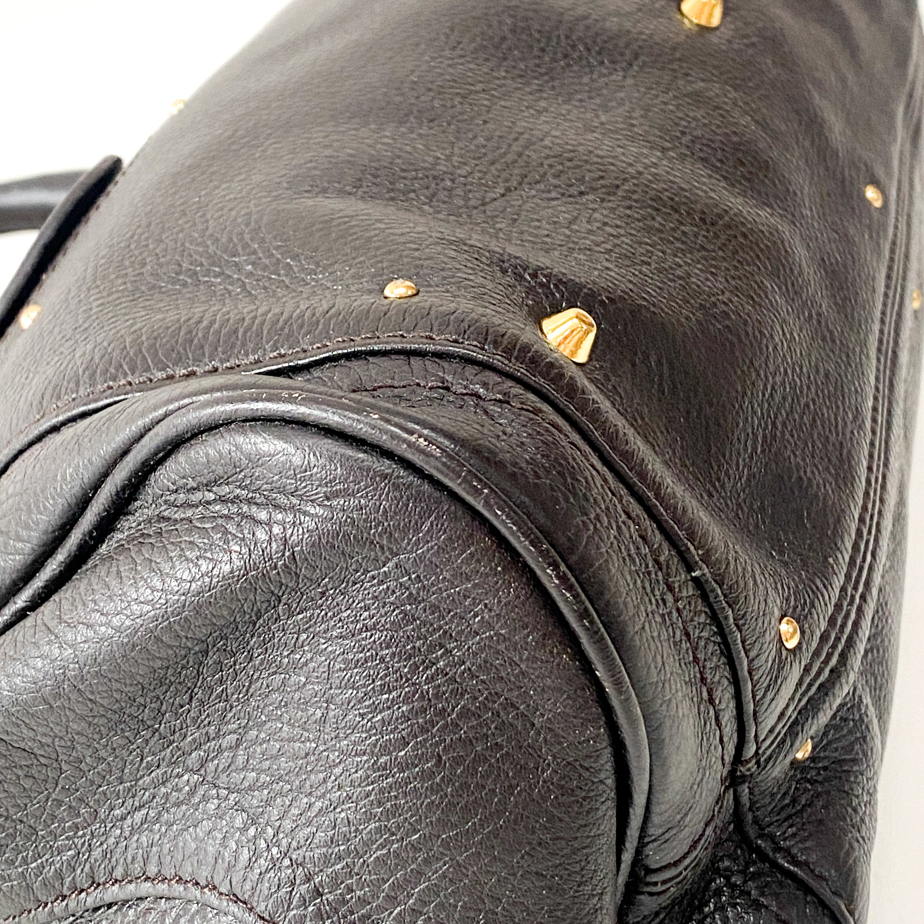 Paddington Black Leather Shoulder Bag