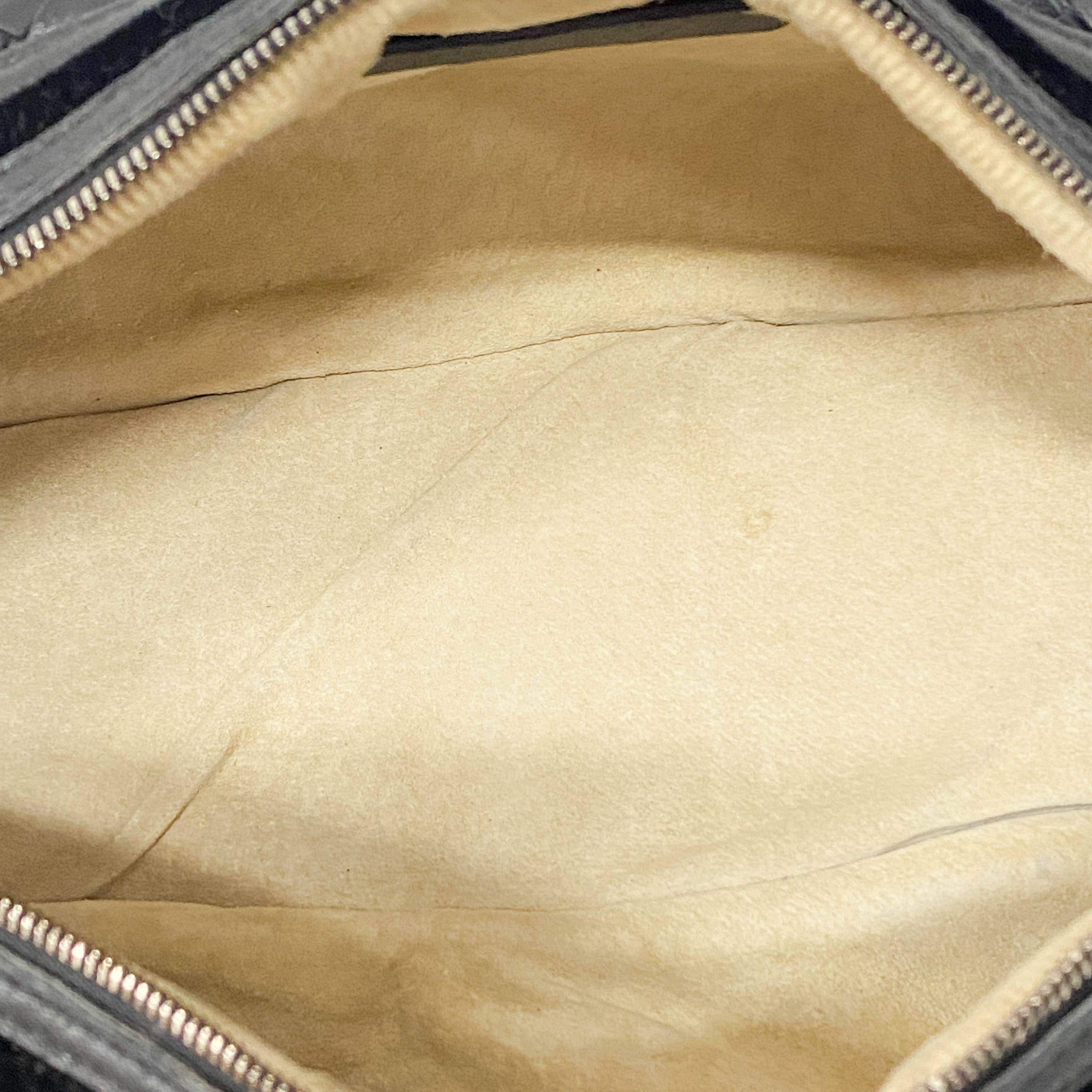 Intrecciato Black Leather & Velvet Bag