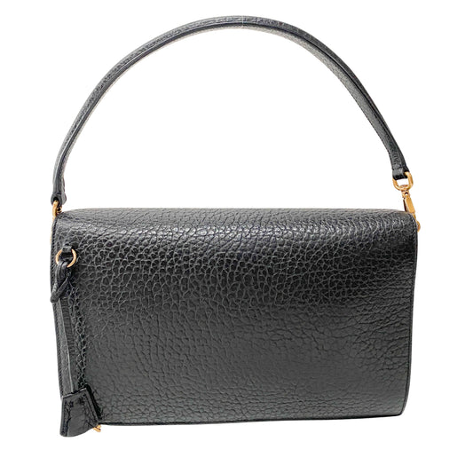 Black Leather Shoulder Bag
