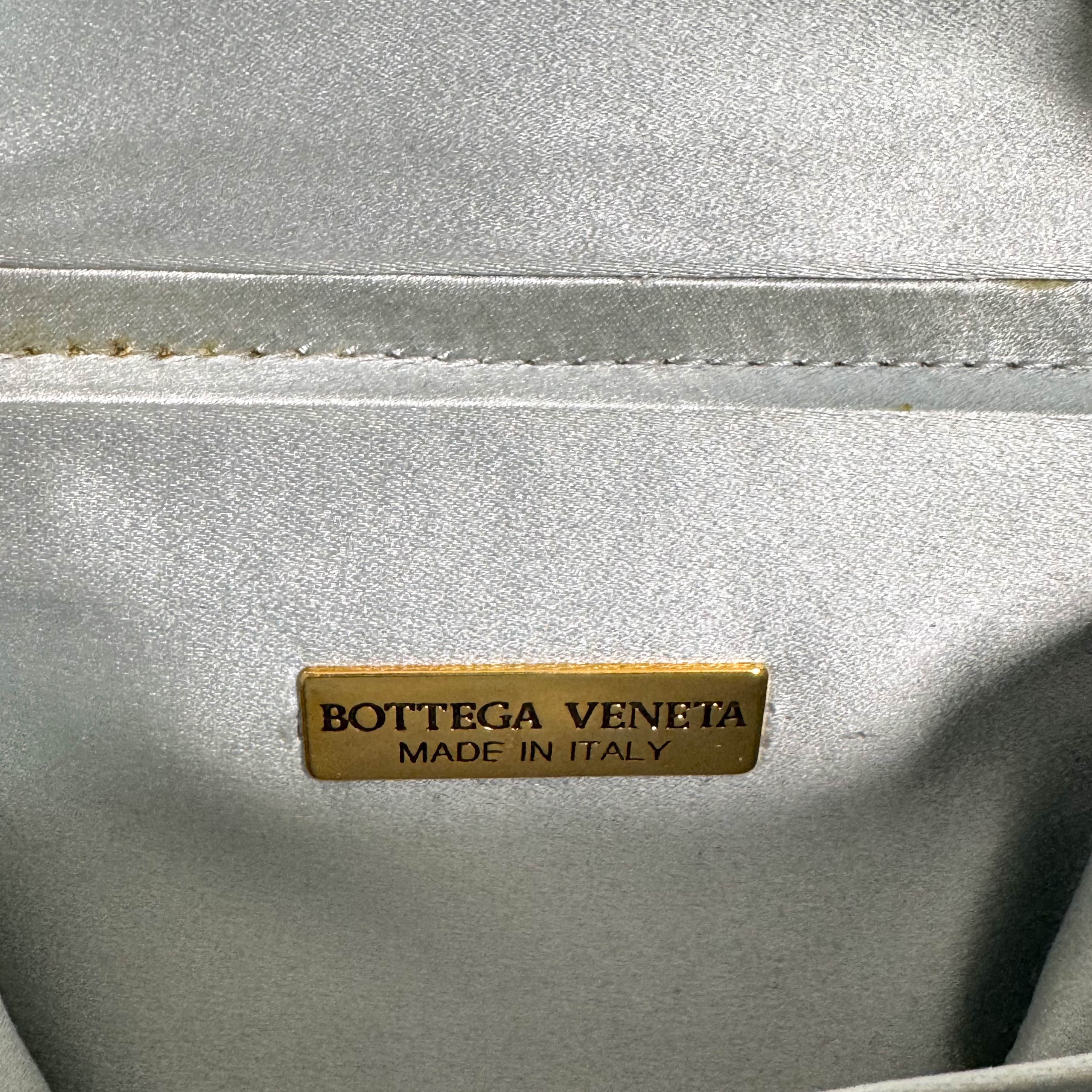 Vintage Light Blue Satin Hand Bag