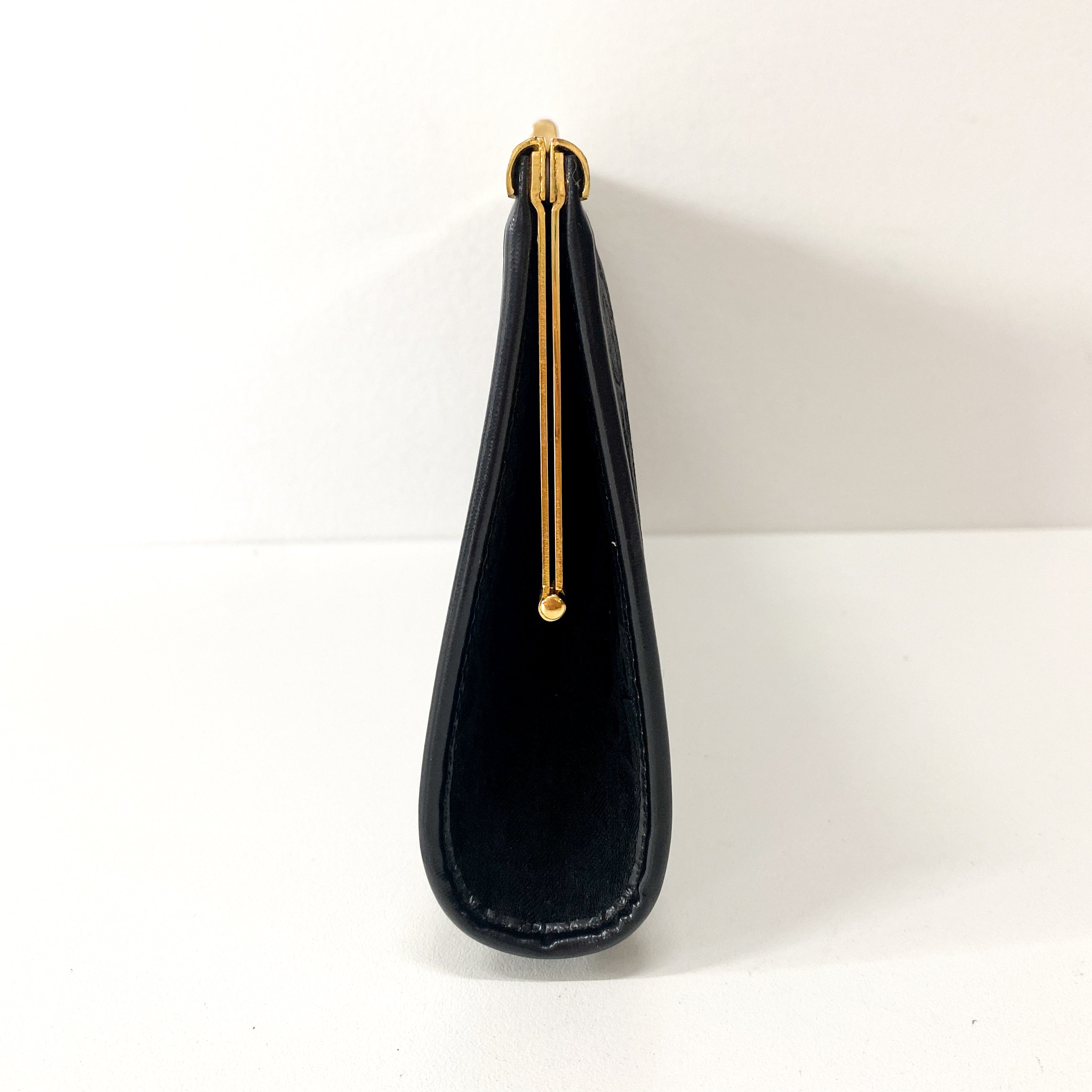 Trotter Black Canvas Clutch Bag