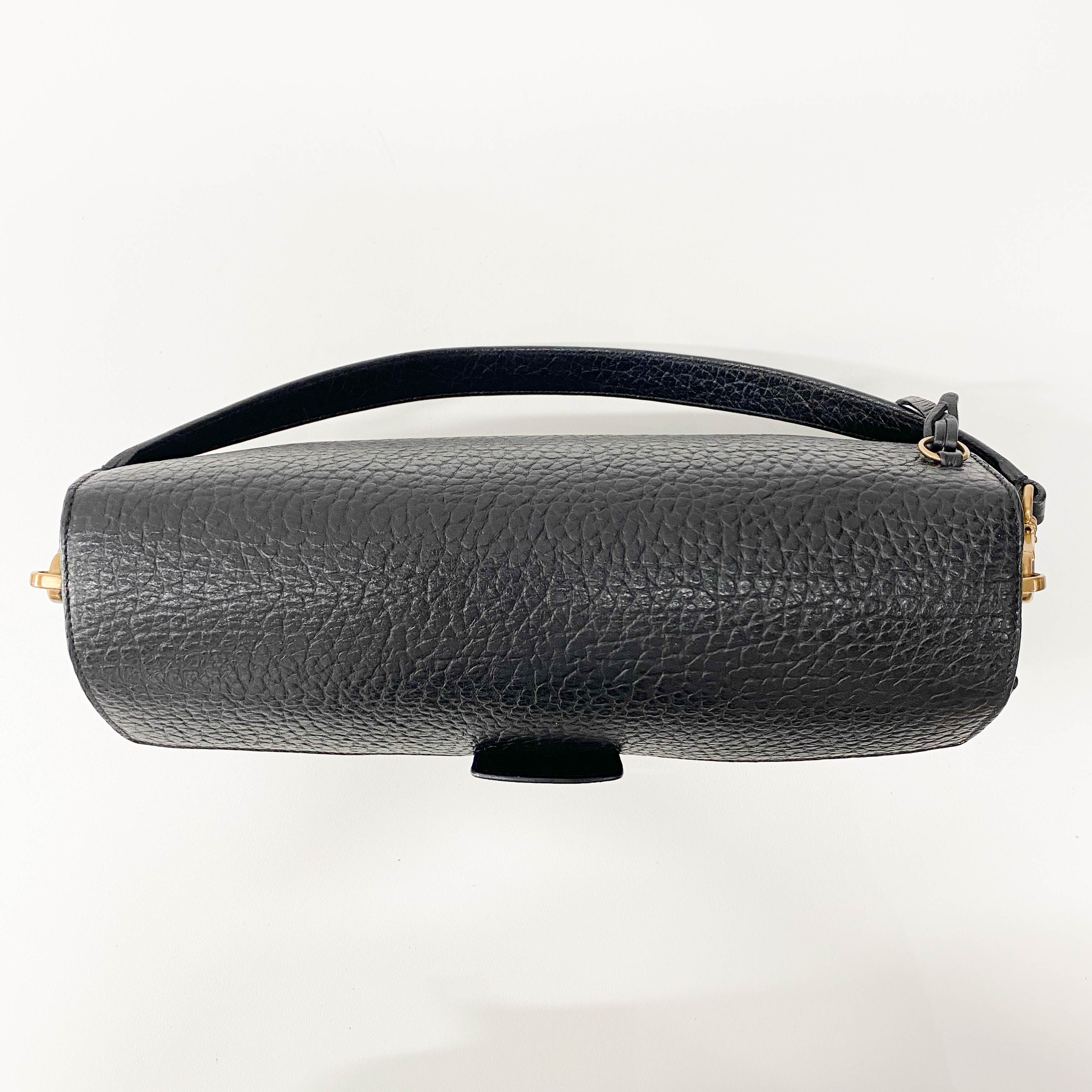 Black Leather Shoulder Bag