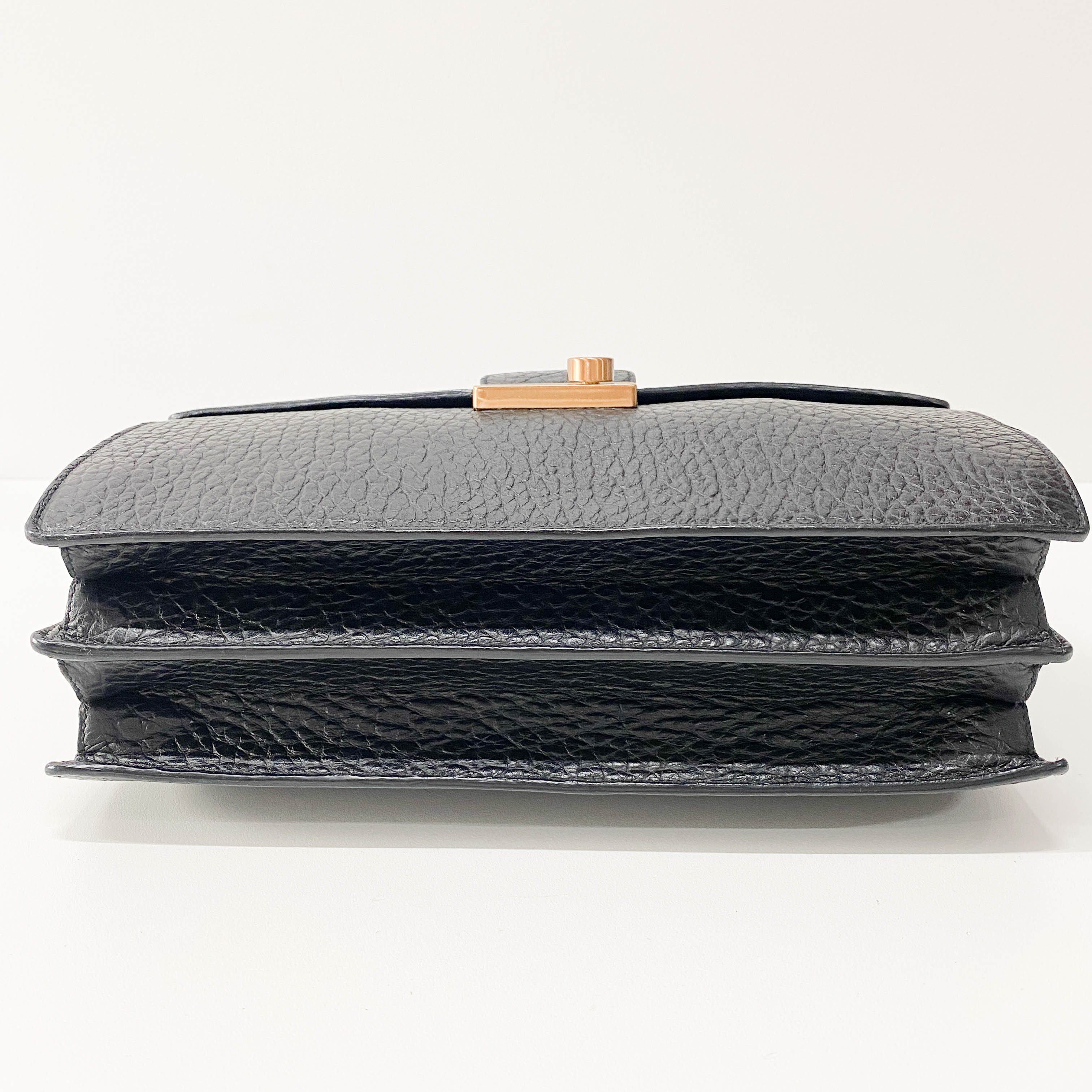 Black Leather Shoulder Bag