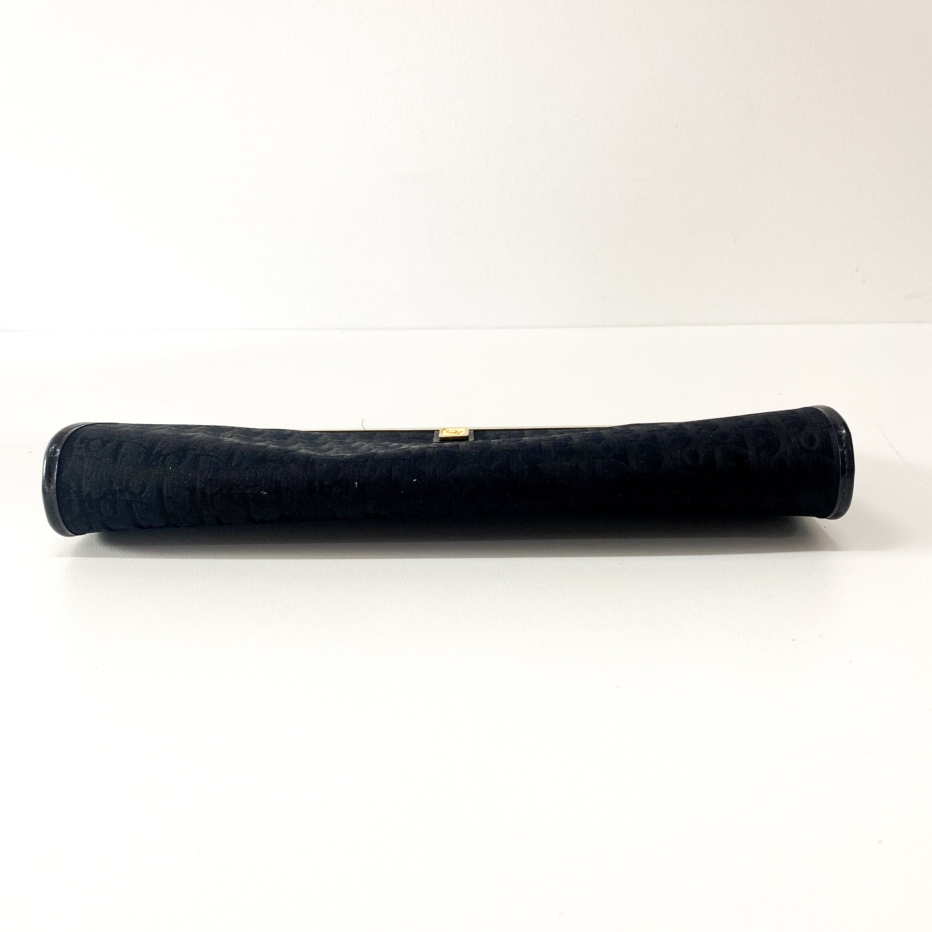 Trotter Black Canvas Clutch Bag