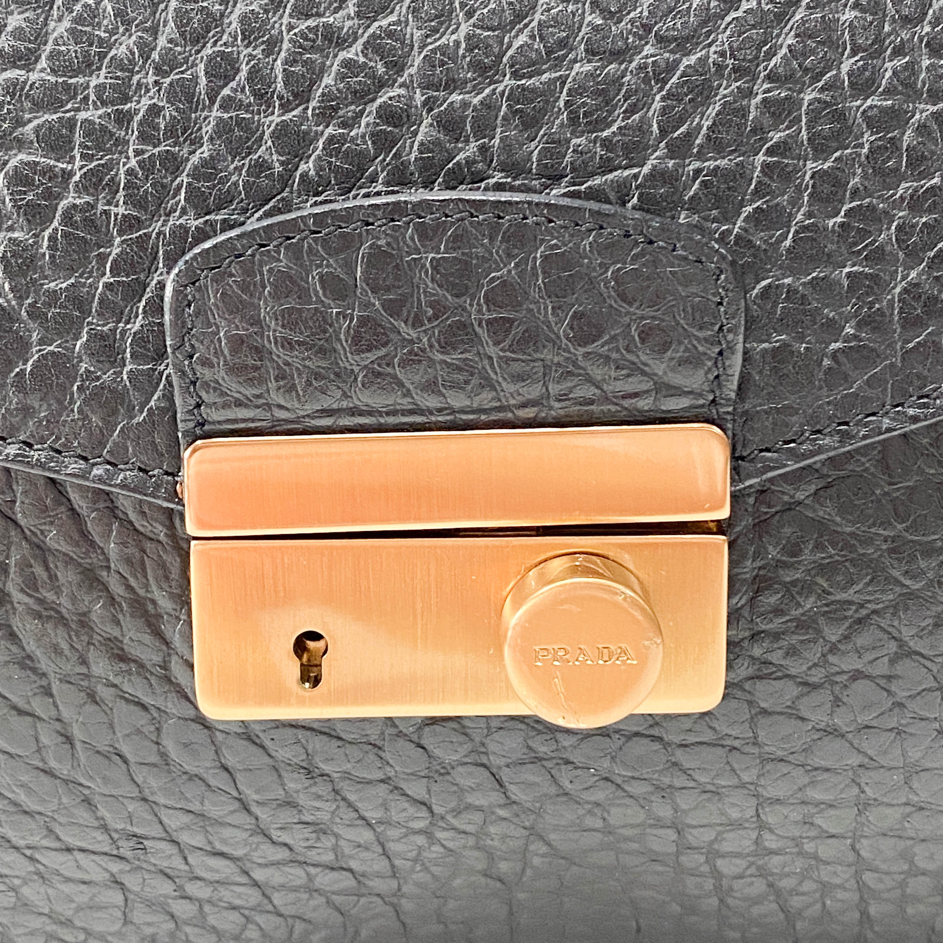 Black Leather Shoulder Bag