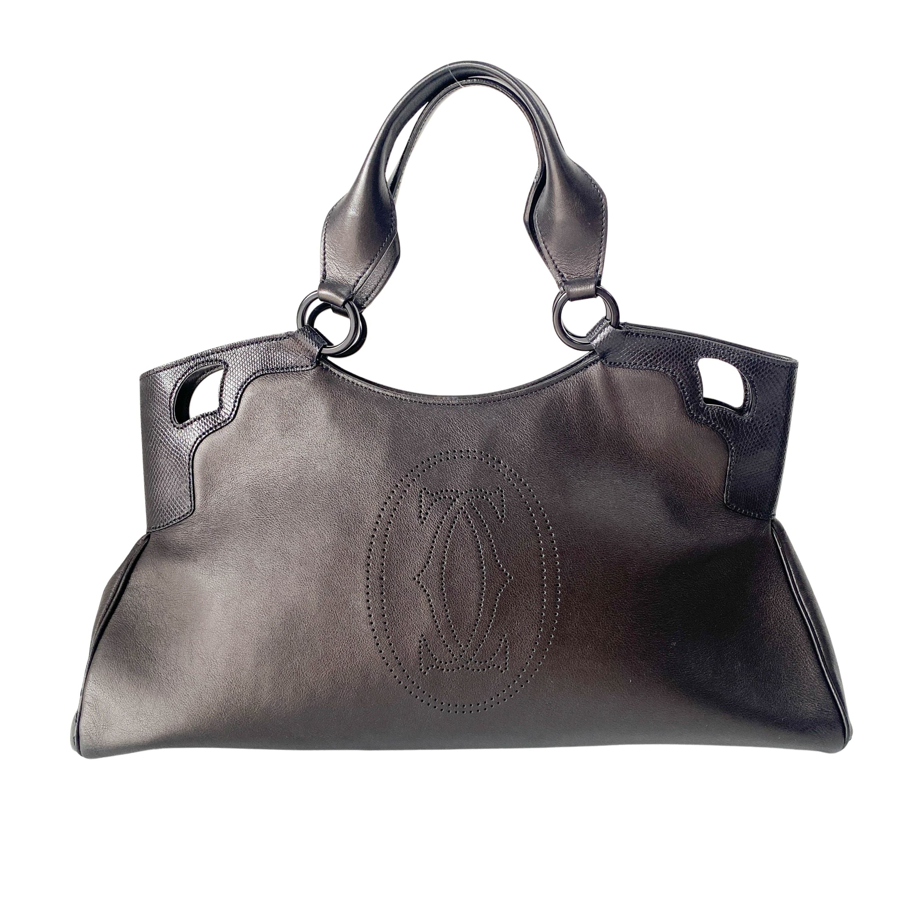 Marcello Black Calfskin Leather Handbag
