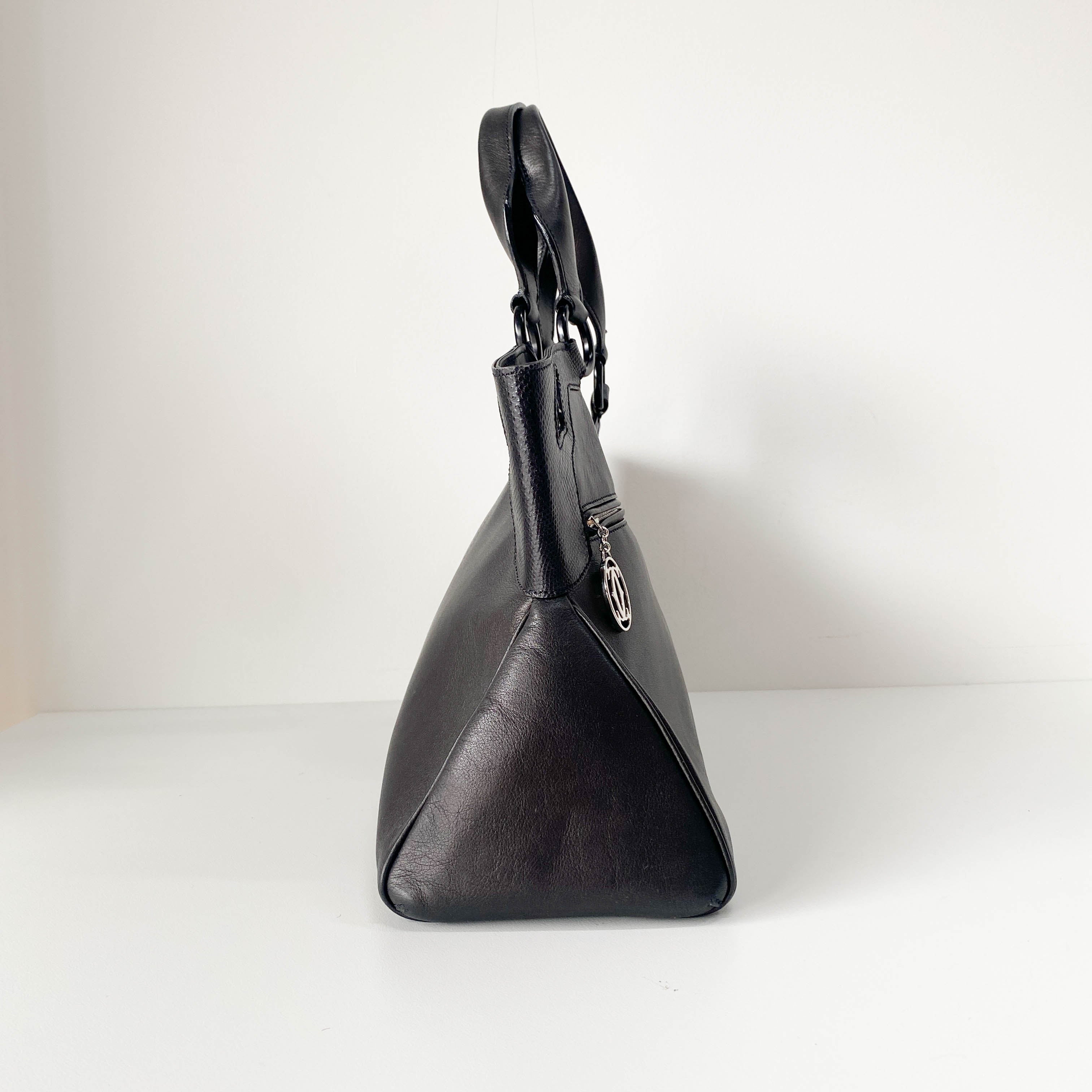 Marcello Black Calfskin Leather Handbag